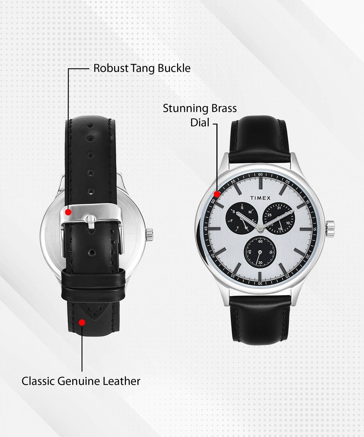 Timex Silver Dial Analog Watch for Men - Image 3