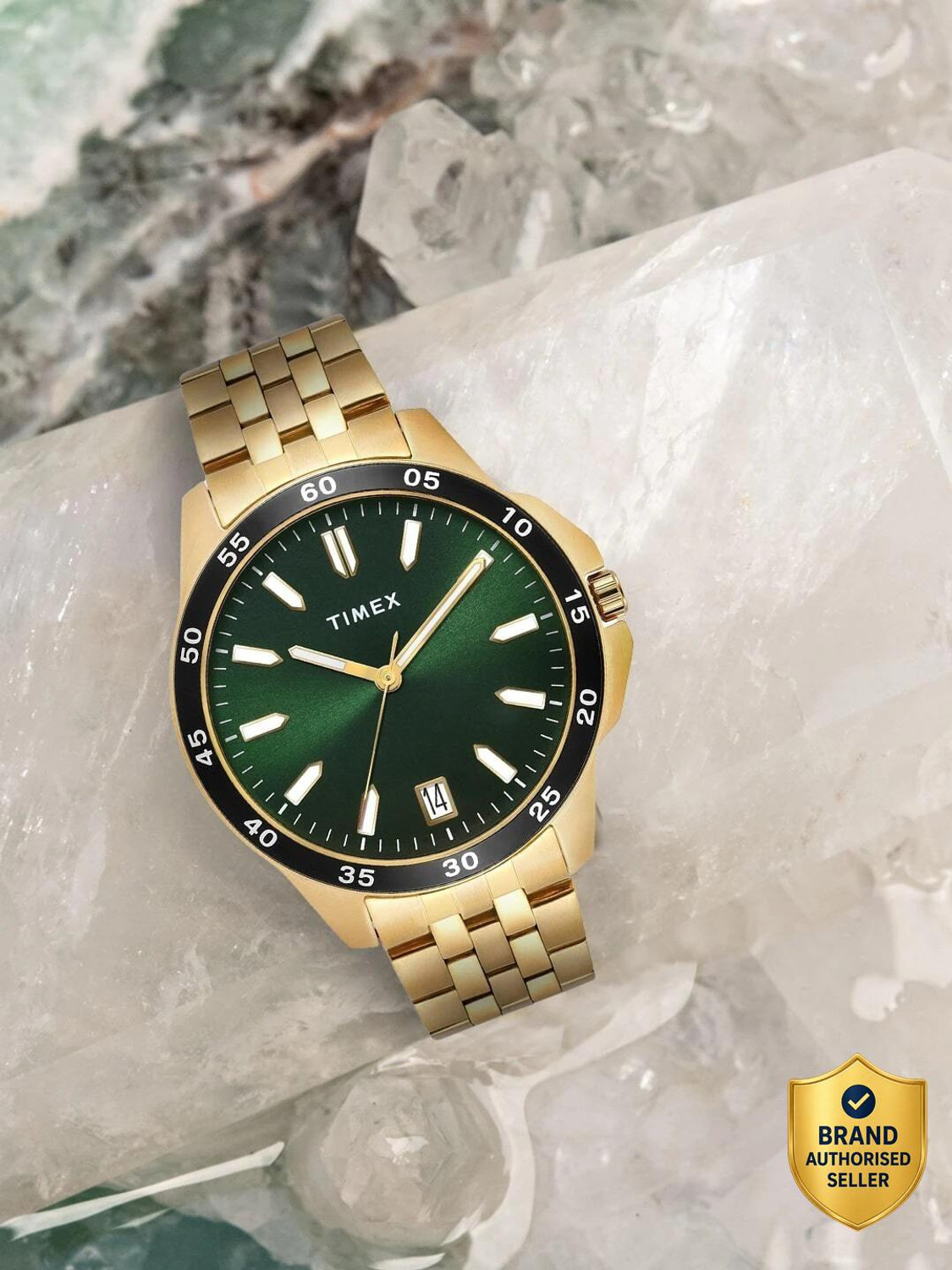 TIMEX Date Function, Green Dial Analog Watch  - For Men
