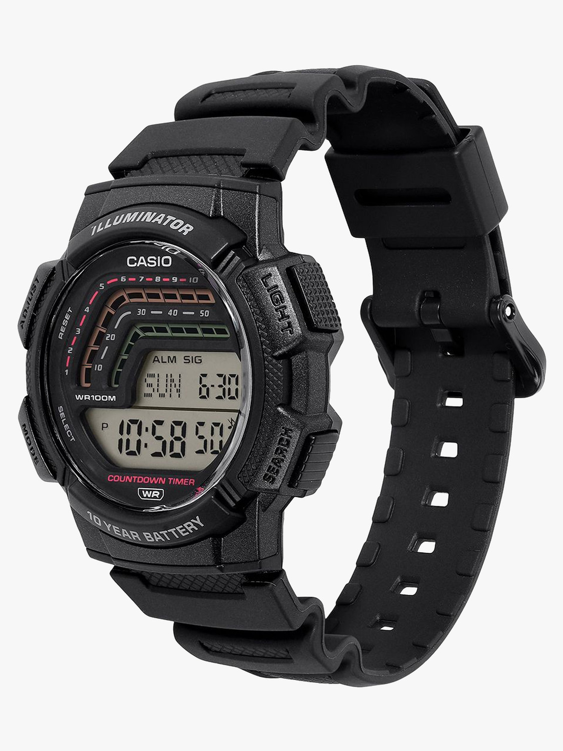 Image of CASIO WS-1800-1AVDF CASIO-MENS-RESIN Digital Watch - For Men
