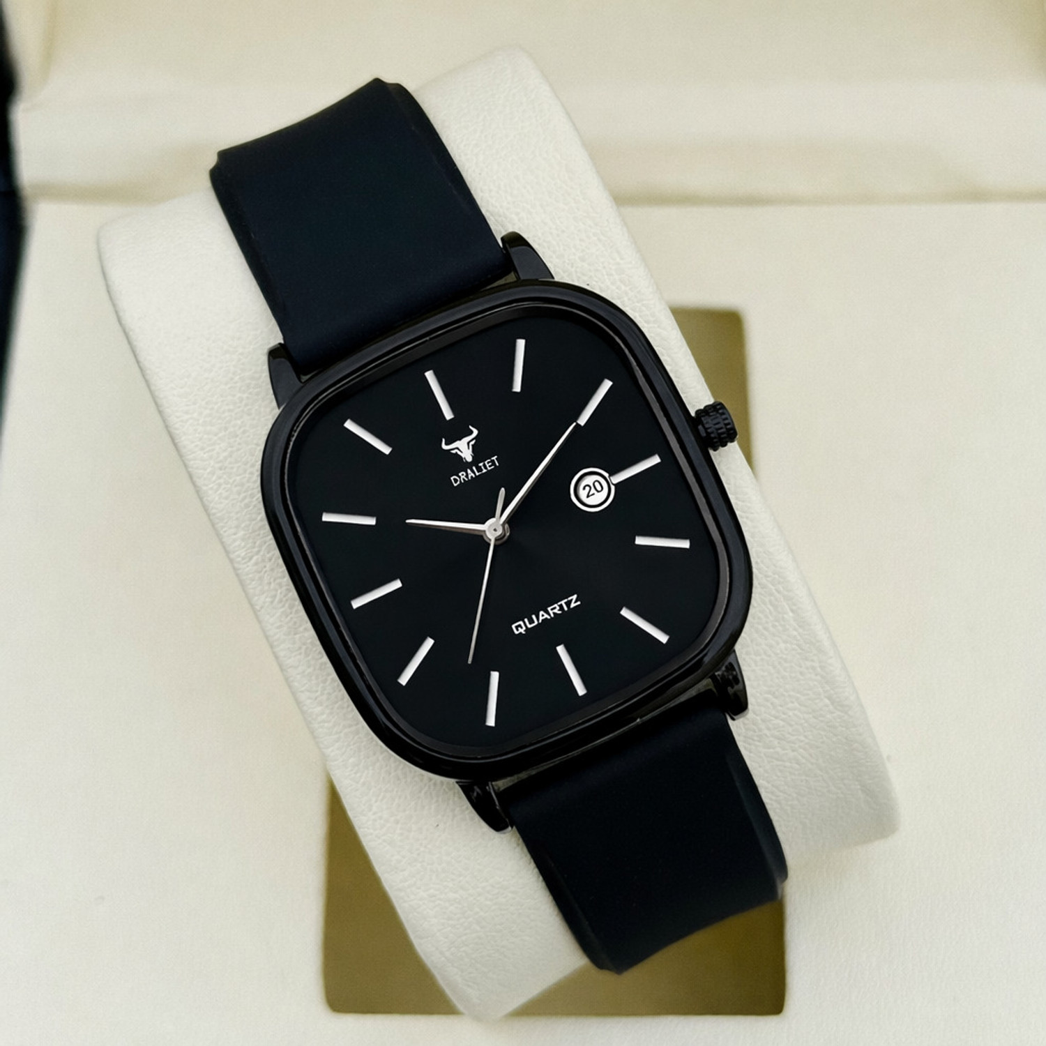 Image of DRALIET RD-9102 Elegant Series Square Quartz For Boys Analog Watch - For Men