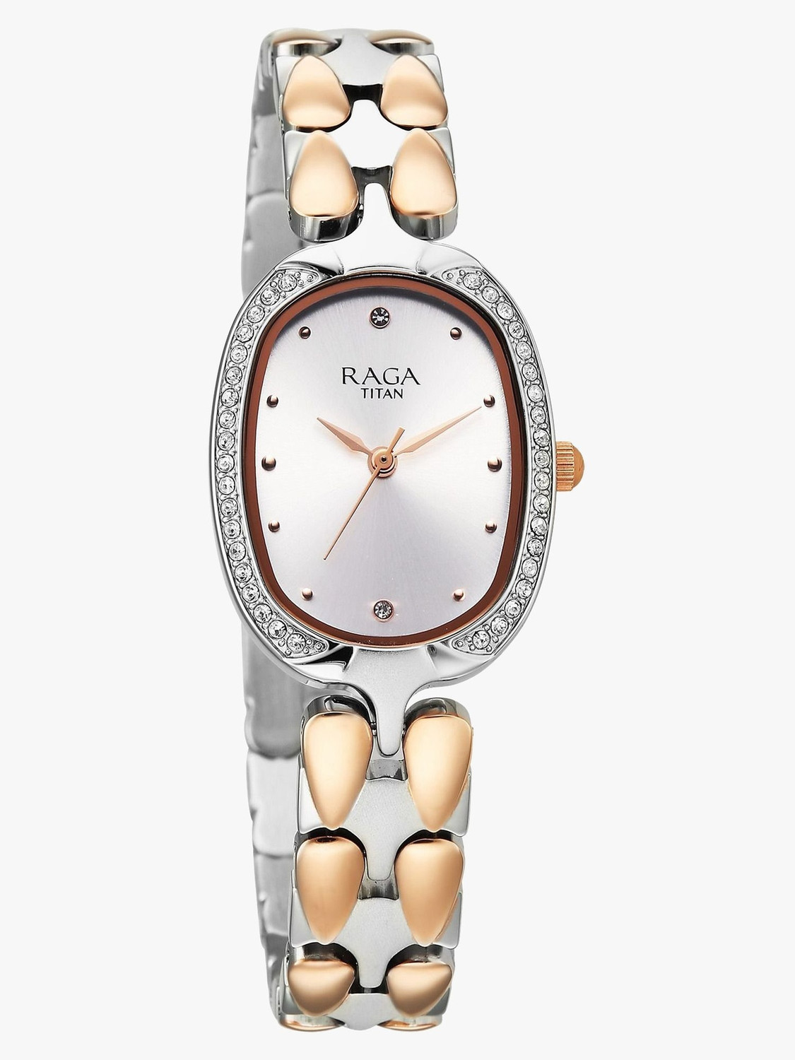 Image of Titan Raga Showstopper 4.0 Titan Raga Showstopper 4.0 Quartz Silver SHAPED Dial Women's Watch / Analog Watch - For Women