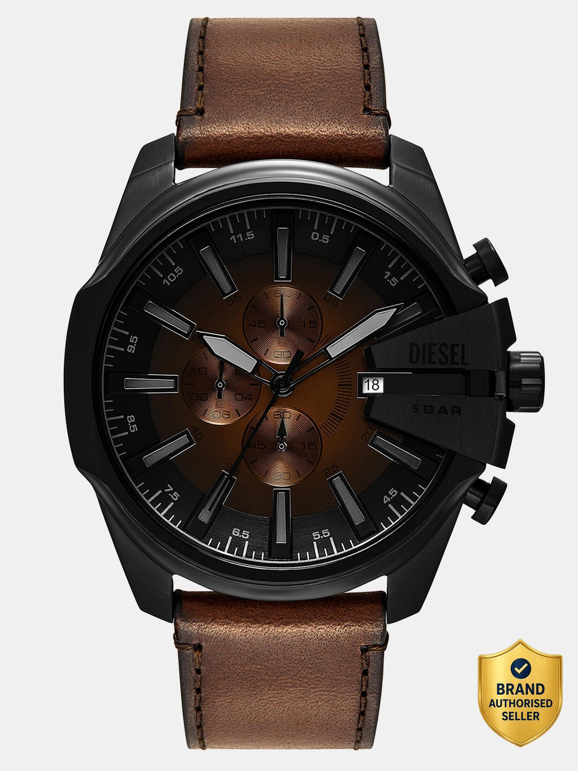 Image of DIESEL Mega Chief Slim Analog Watch - For Men