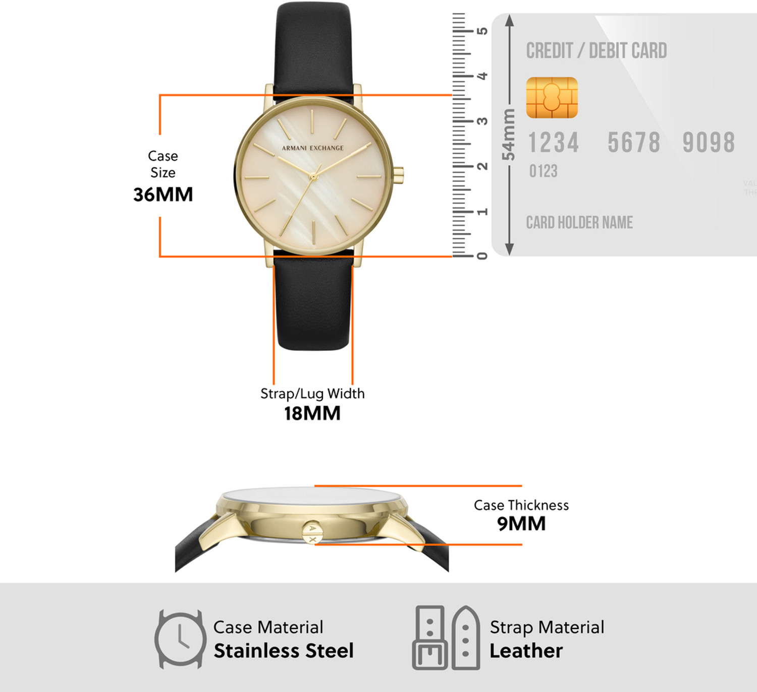 Image of A /X ARMANI EXCHANGE Lola Analog Watch - For Women