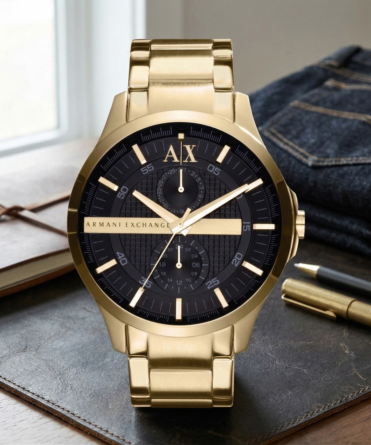 Image of A /X ARMANI EXCHANGE Hampton Analog Watch - For Men
