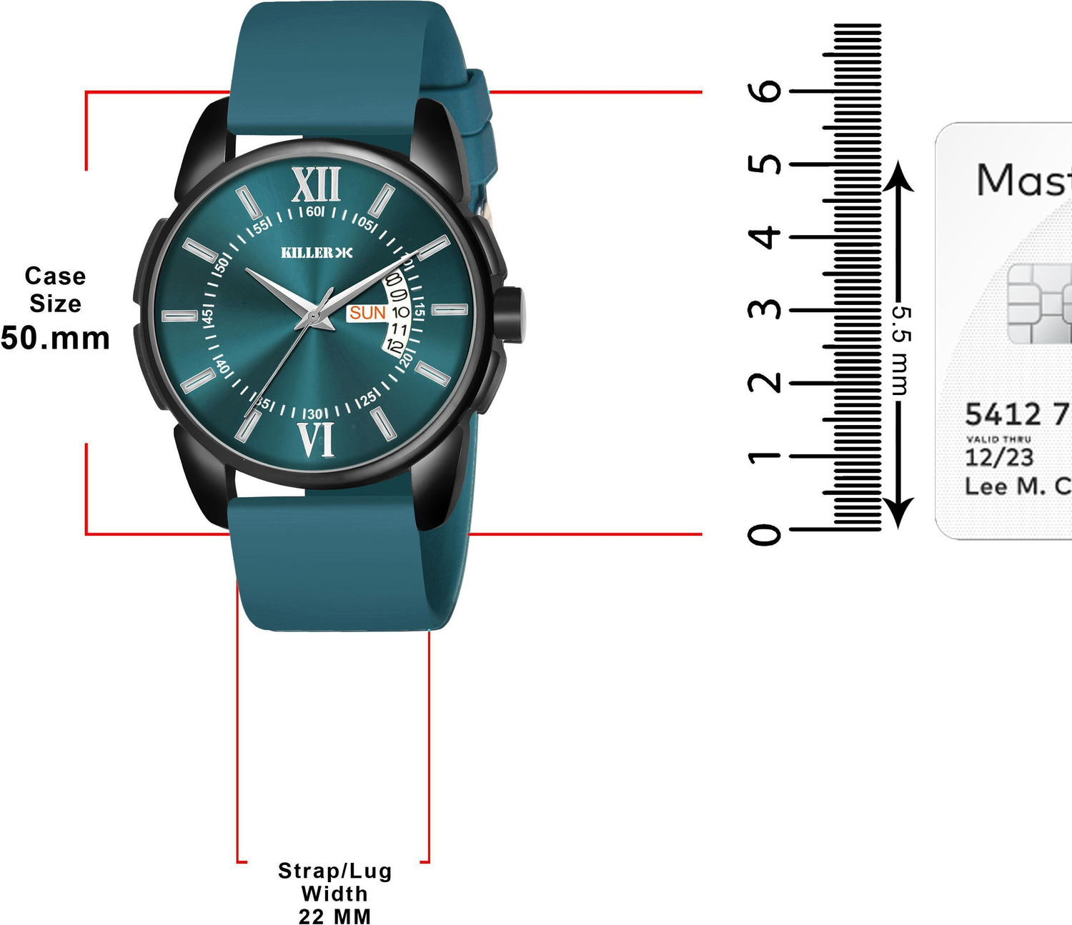 Image of KILLER 883NLI17 Men's Formal Watch with Day & Date, 3D Dome Glass - 883NLI17 Analog Watch - For Men