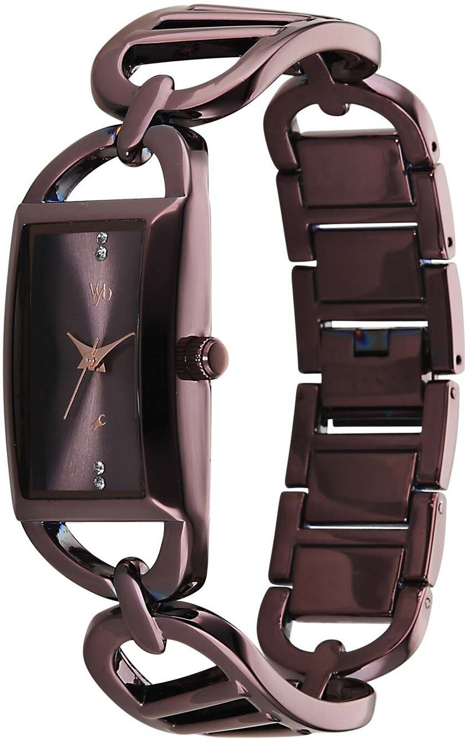 Image of Fastrack Fastrack Vyb Striker Vyb Striker Quartz Chocolate Brown Dial Chocolate Brown Alloy Strap Analog Watch - For Women