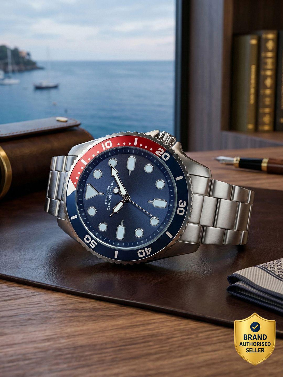 Image of French Connection Stylish Combination of Bracelet Analog Watch - For Men