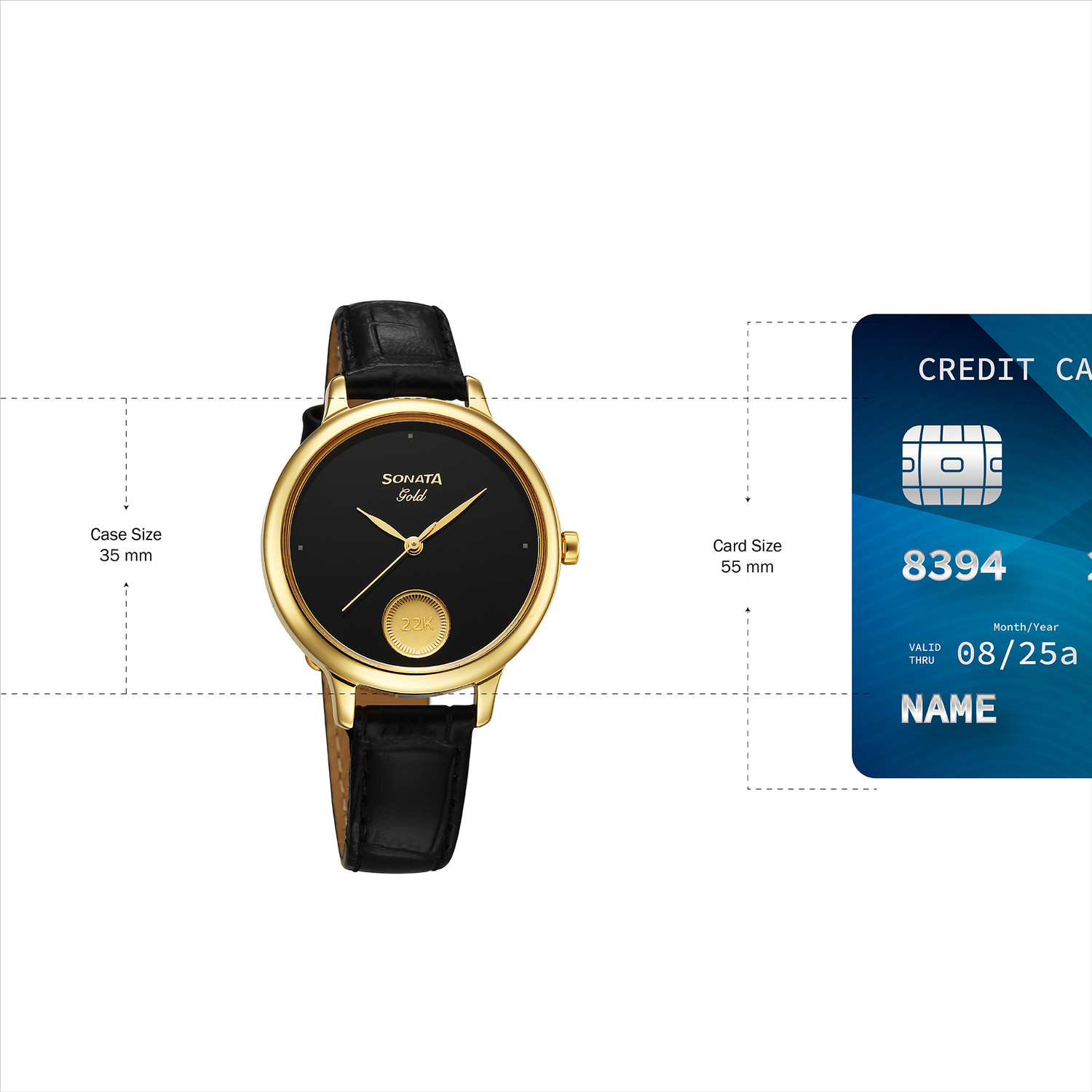 Image of SONATA Gold Analog Watch - For Women