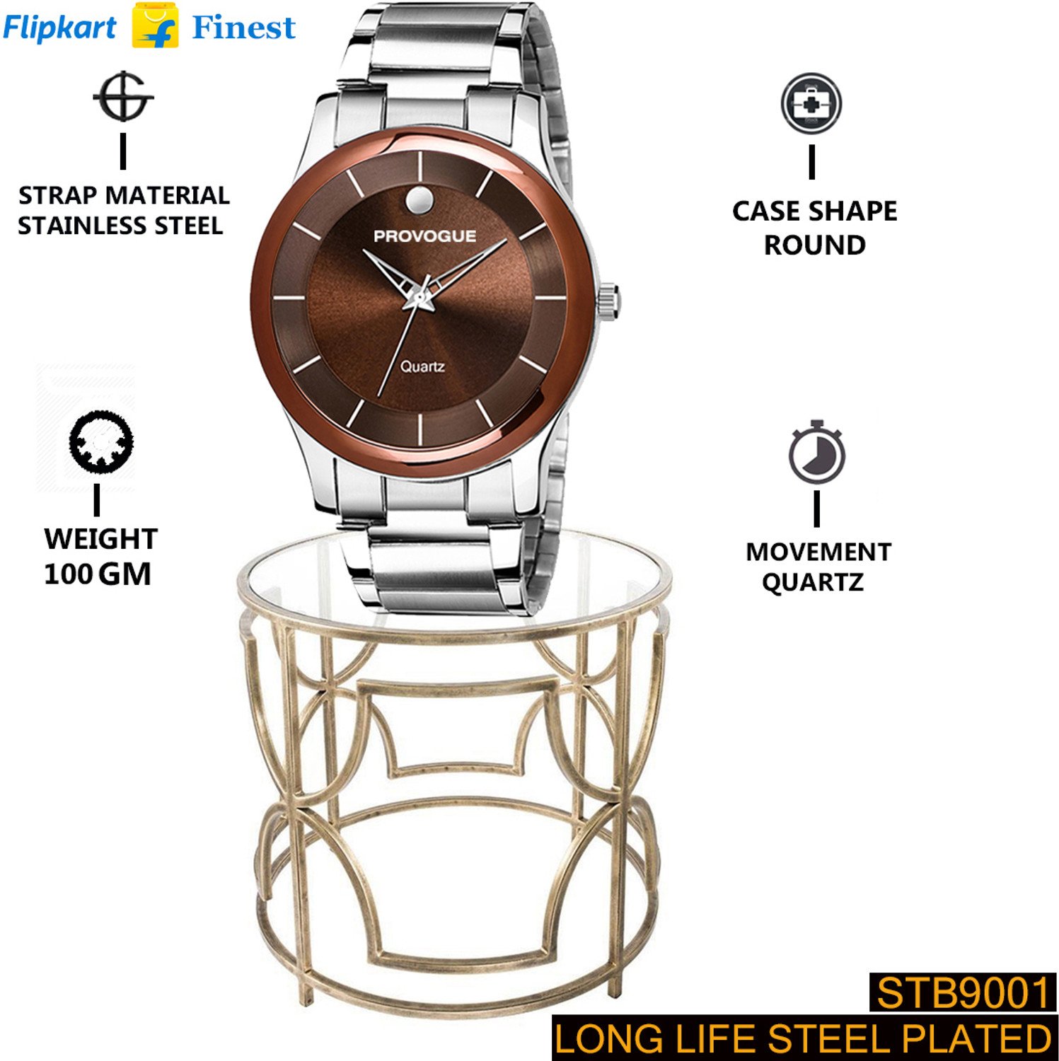 Image of PROVOGUE Provogue Round Water Resistant Scratch Resistant Branded Chain Watch For Men Analog Watch - For Men