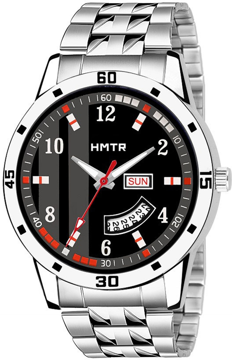 Image of HMTr HMTr-7083-BLACK DAY AND DATE WORKING Analog Watch - For Men