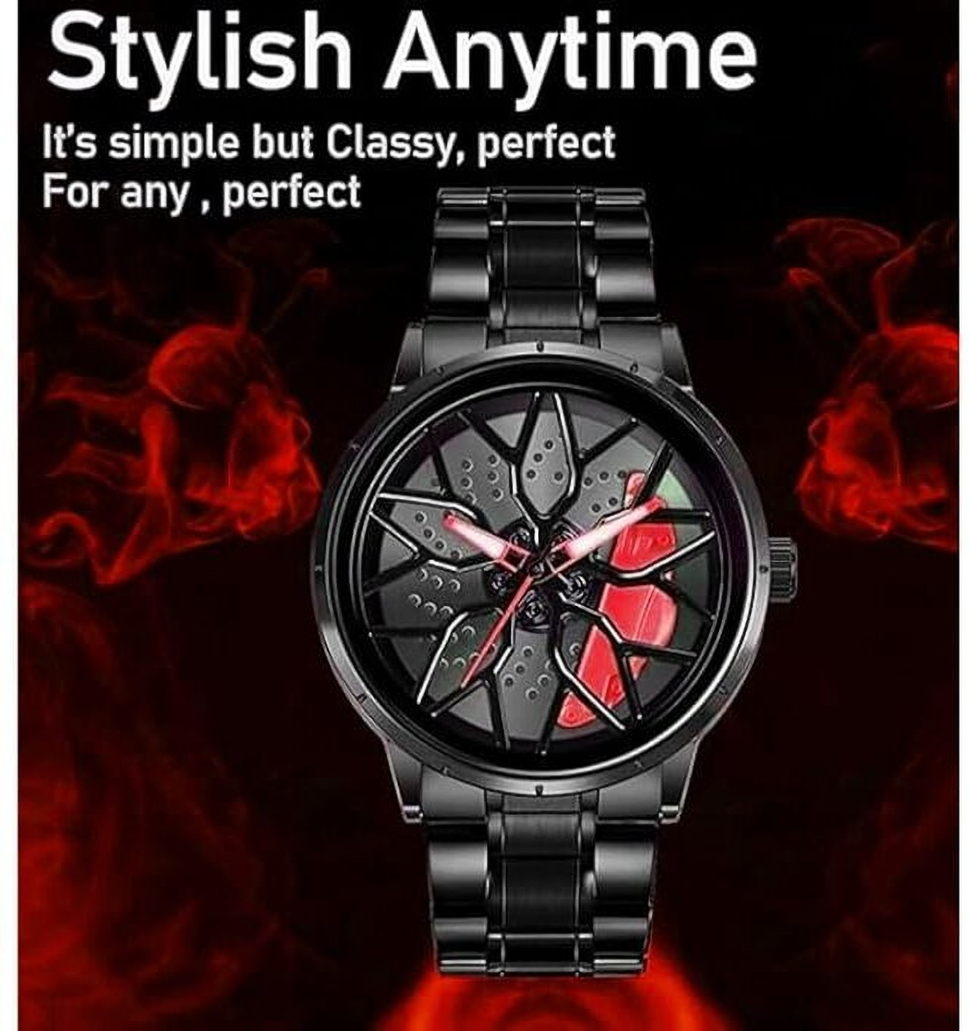Image of Ritaza New Car Wheel Watch with Rolling Creative Fashion Analog Watch, New Car Wheel Watch with Rolling Analog Watch - For Boys & Girls