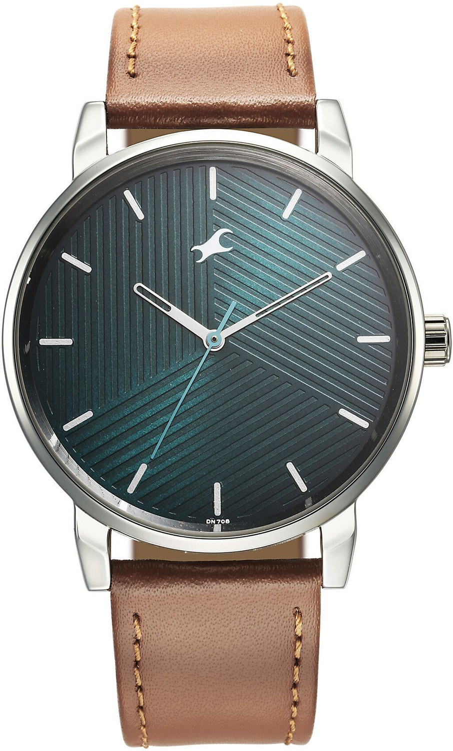 Image of Fastrack Stunners 6.0 Fastrack Stunners Green Dial Brown Leather Strap Analog Watch - For Men