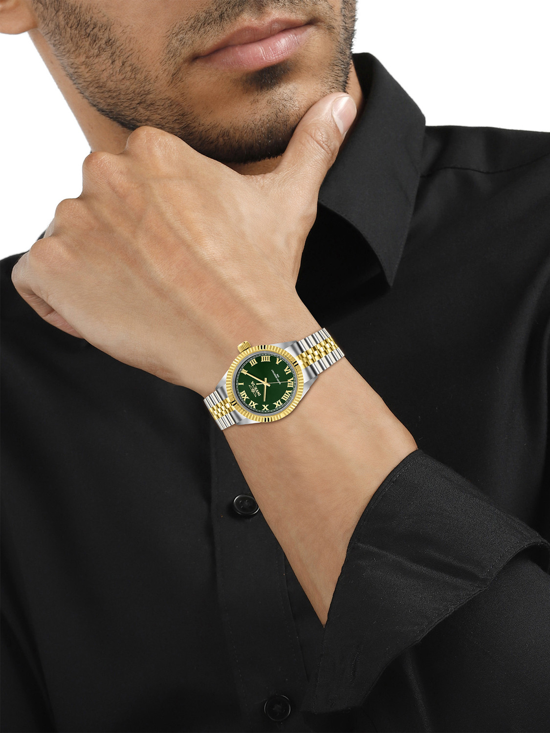 Image of INVICTA 47403 Quartz Green Dial Analog Watch - For Men