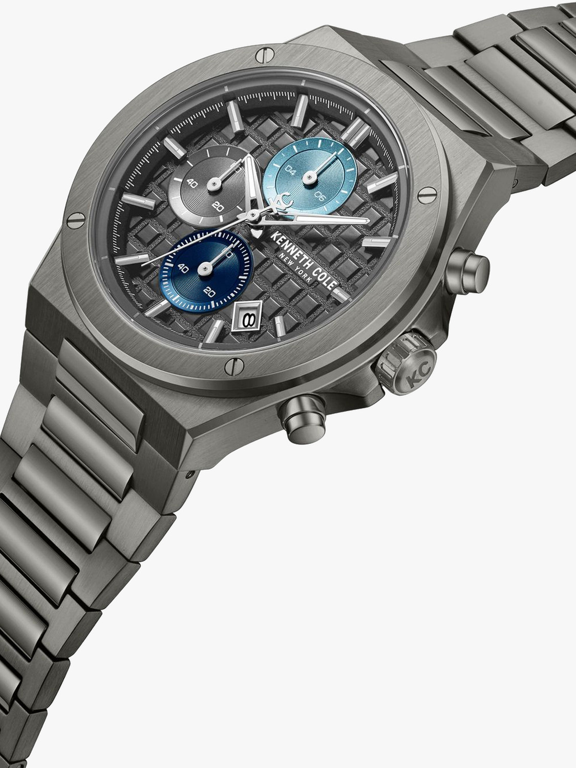 Image of Kenneth Cole Sport Kenneth Cole Sport Quartz Gun Dial Gun Stainless Steel Strap Analog Watch - For Men