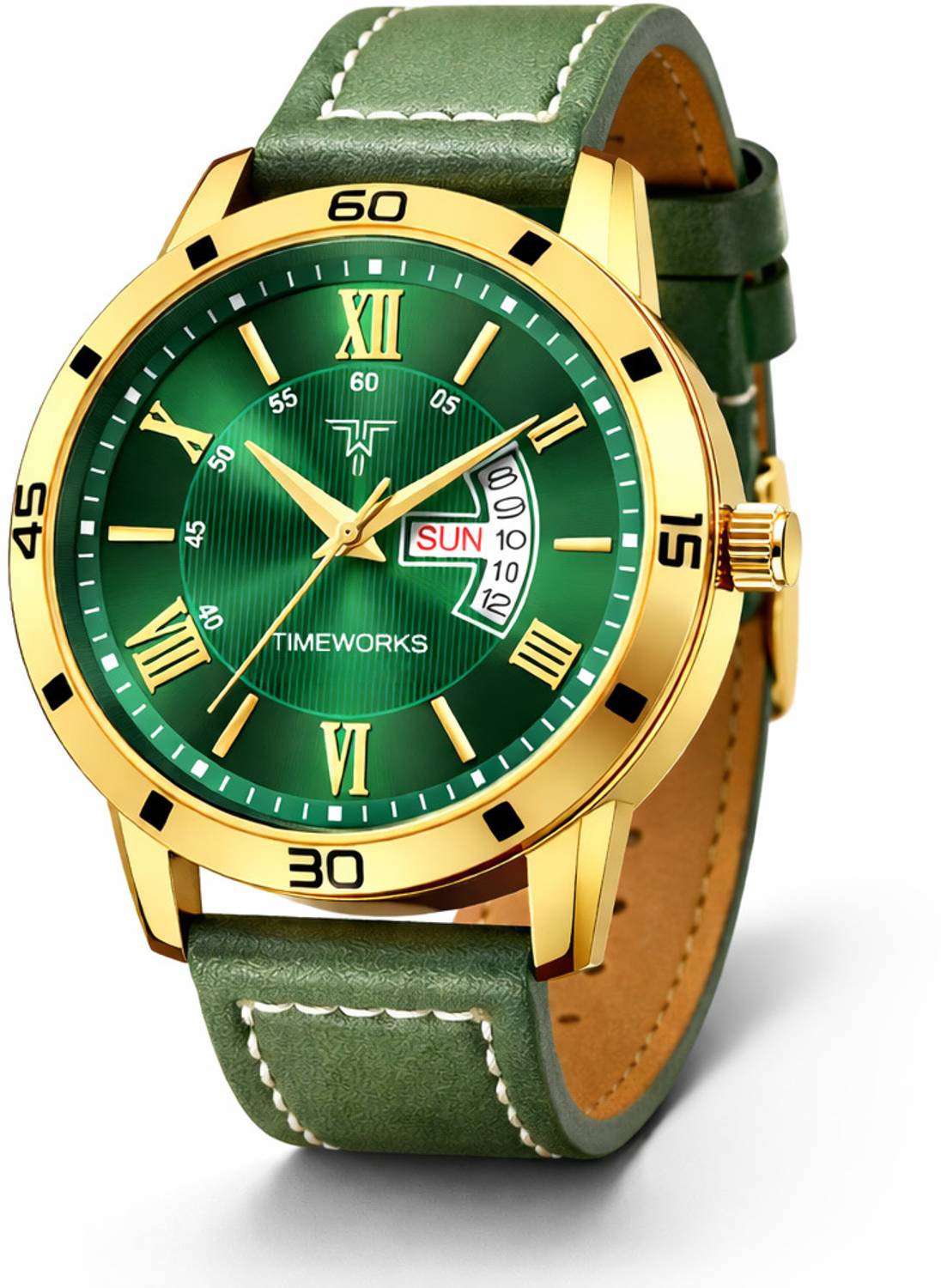 TIMEWORKS 415YYM16 Green Dial Men's Watch - Image 3