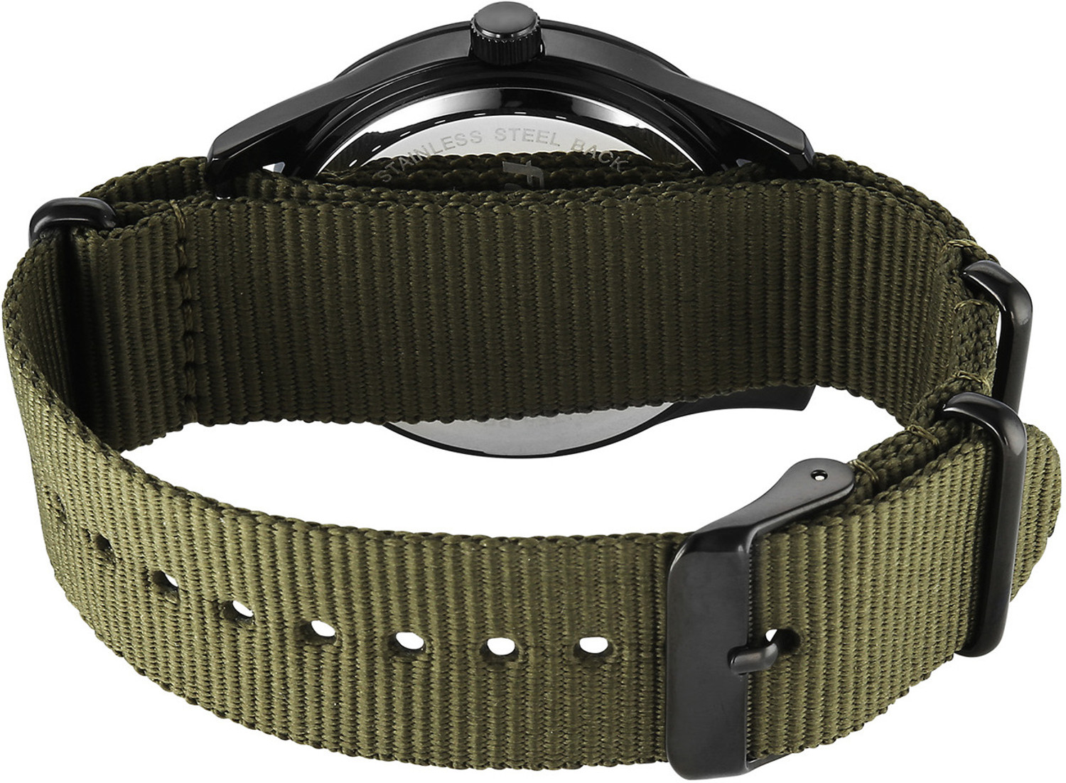 Image of Fastrack Stunners Fastrack Stunners XI Quartz Black Dial Green Nylon /NATO Strap Analog Watch - For Men