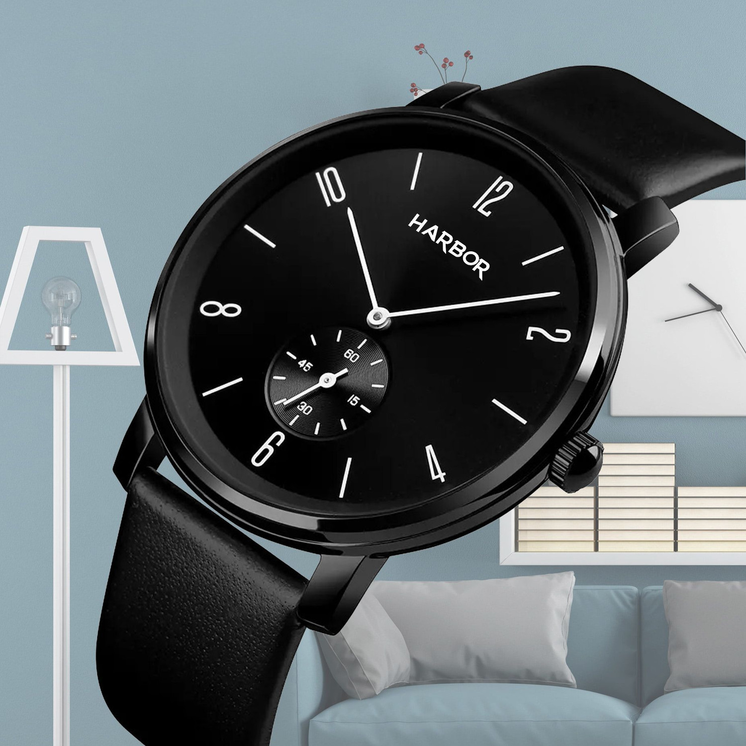 Image of Harbor EF Harbor 1004 Black Exude sophistication with the Black Slim Dial Watch tailored for men Analog Watch - For Men