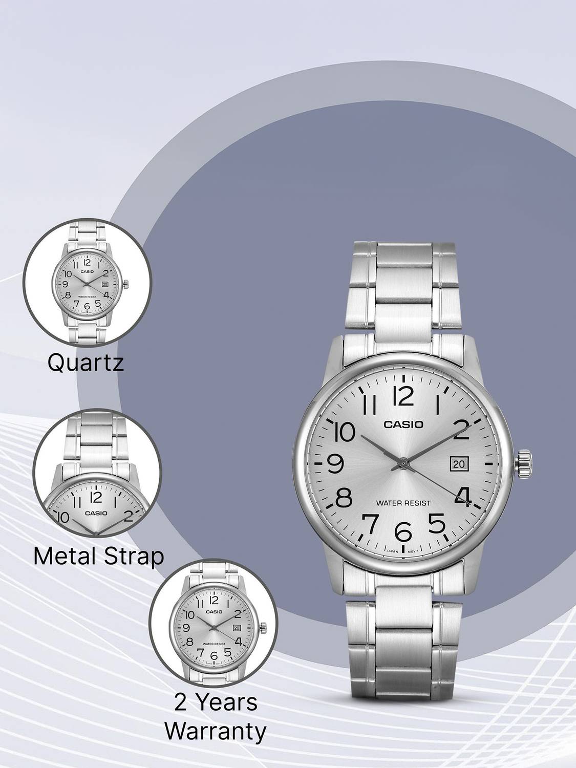 CASIO MTP-V002D-7BUDF Analog Watch - Men - Image 3