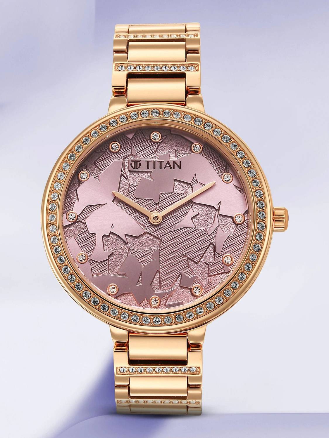 アール(ᵔᴥᵔ)　レディース　GB S Titan Purple Glitz Purple Glitz Analog Watch - For Women - Buy