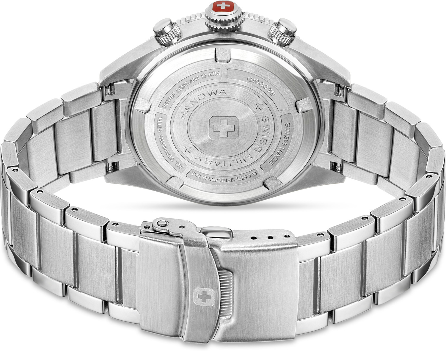 Image of Swiss Military Hanowa GREYHOUND CHRONO Swiss Made Analog Watch - For Men