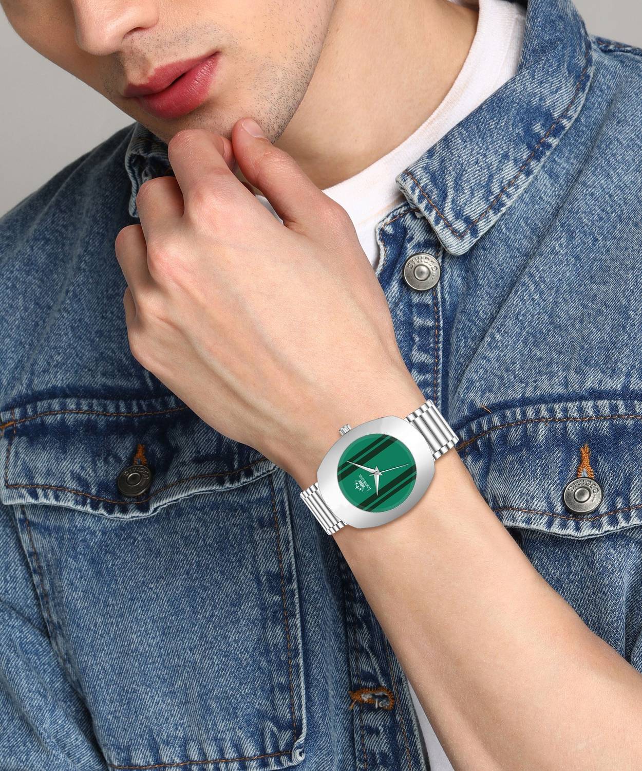 LIMESTONE Men's Vintage Chain Quartz Watch - Image 2