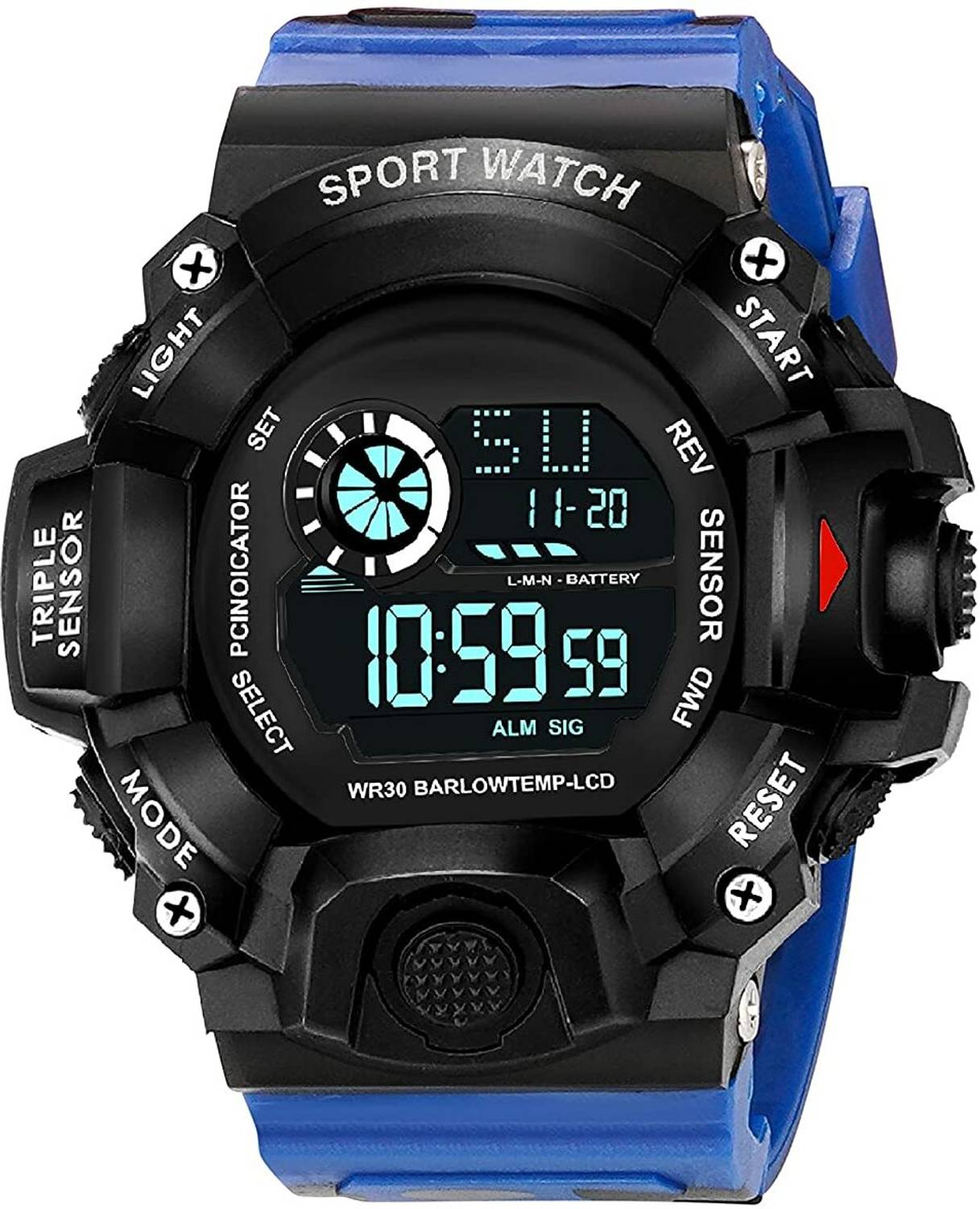 Acnos Water Resistance Water Resistance Digital Watch - For Men
