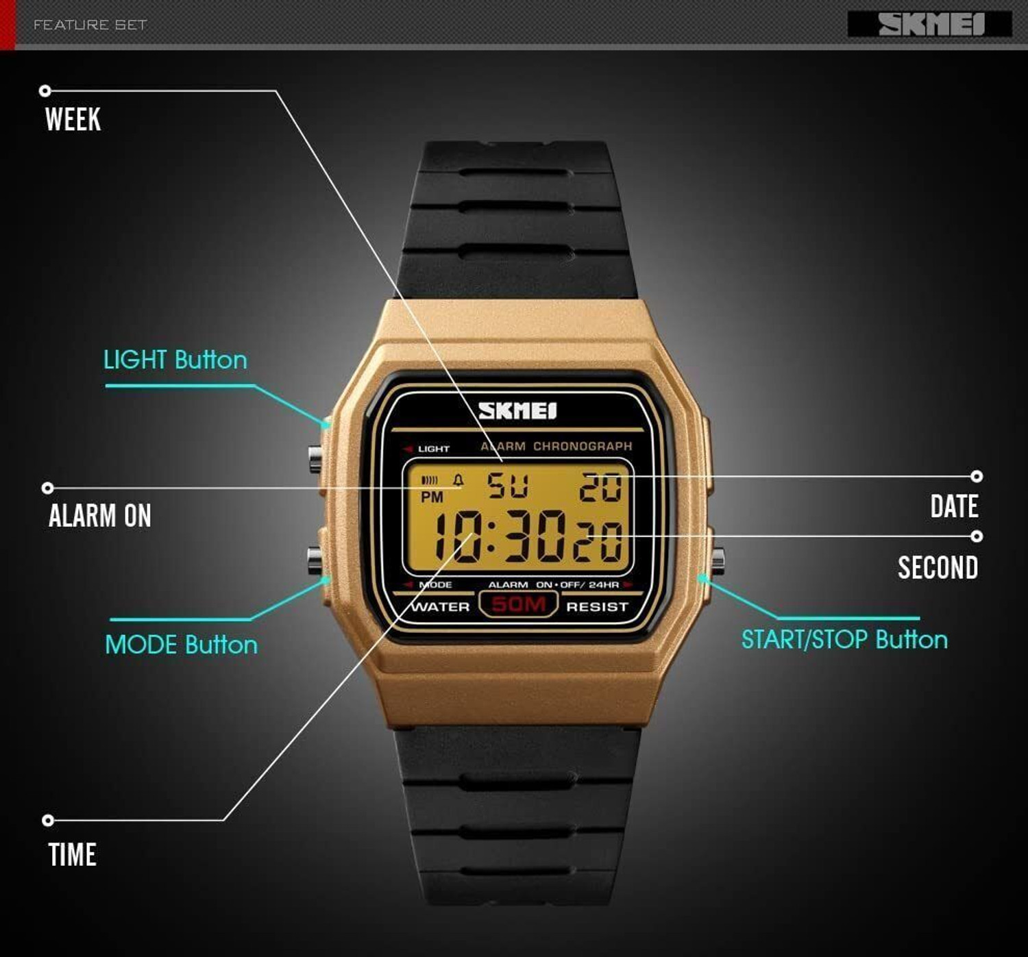 Image of SKMEI Digital Watch - For Men & Women