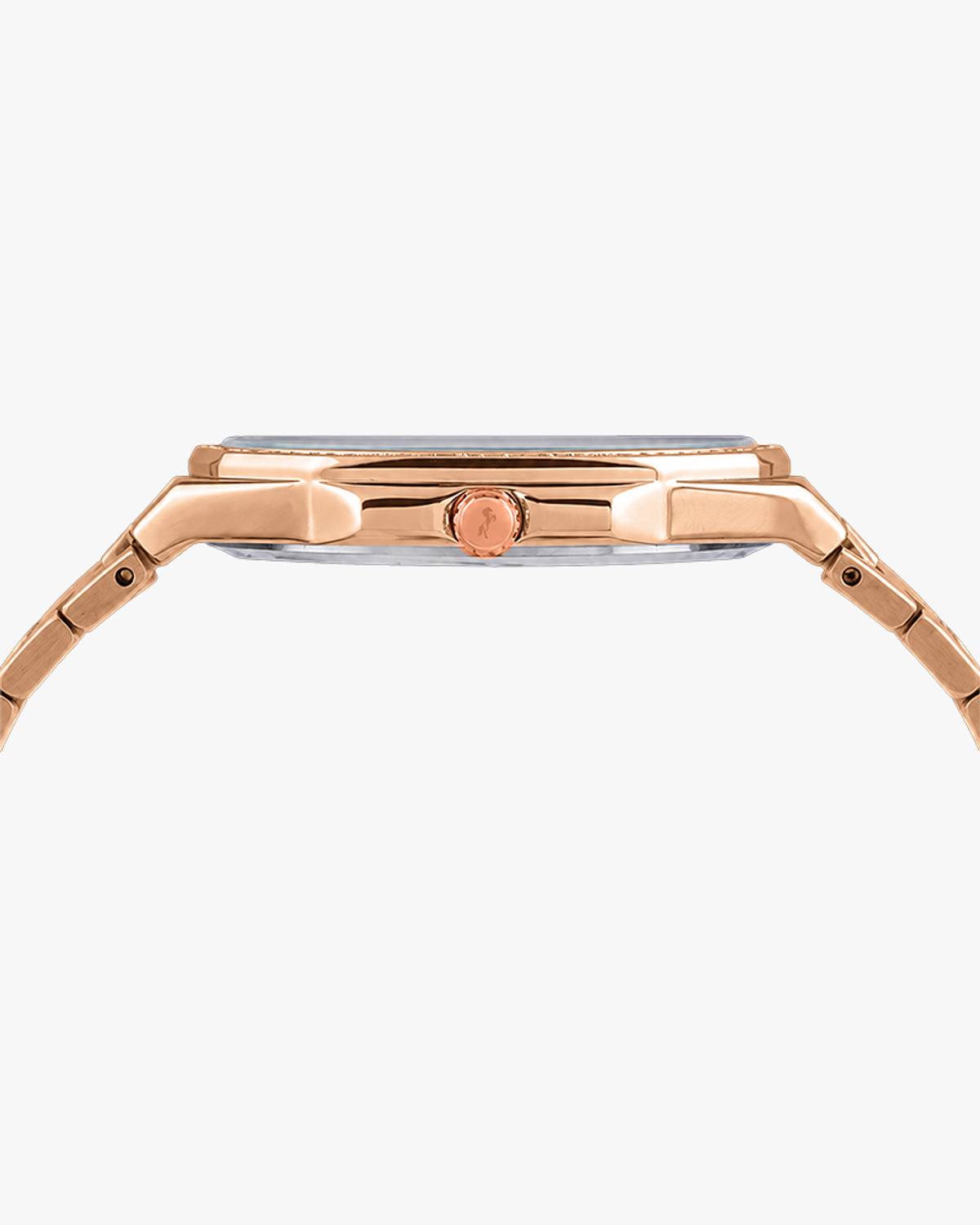Sylvi Blade-Crystal Black Rose Gold Steel Men's Watch - Image 5