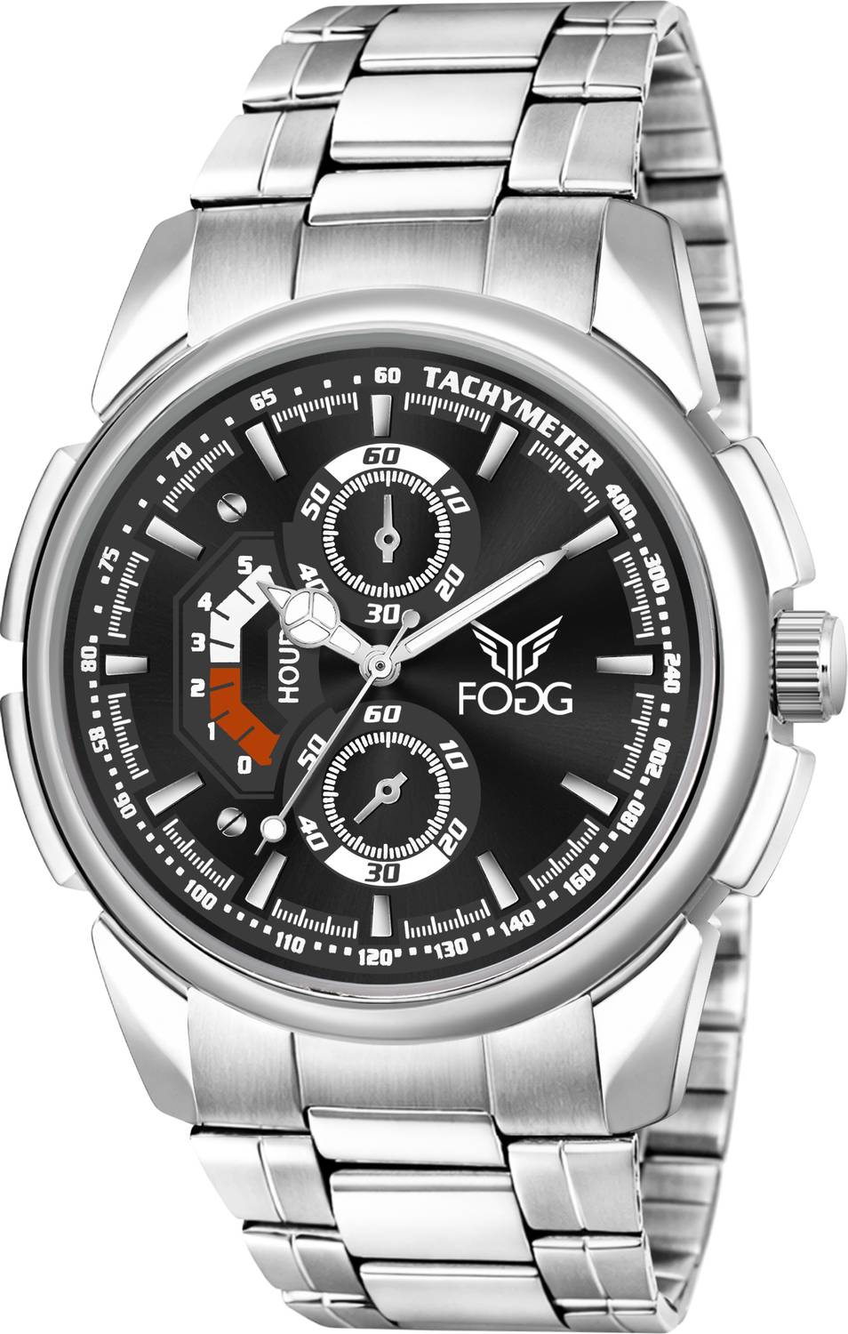 FOGG 2169-BLACK Big Dial Analog Watch - Men - Image 1
