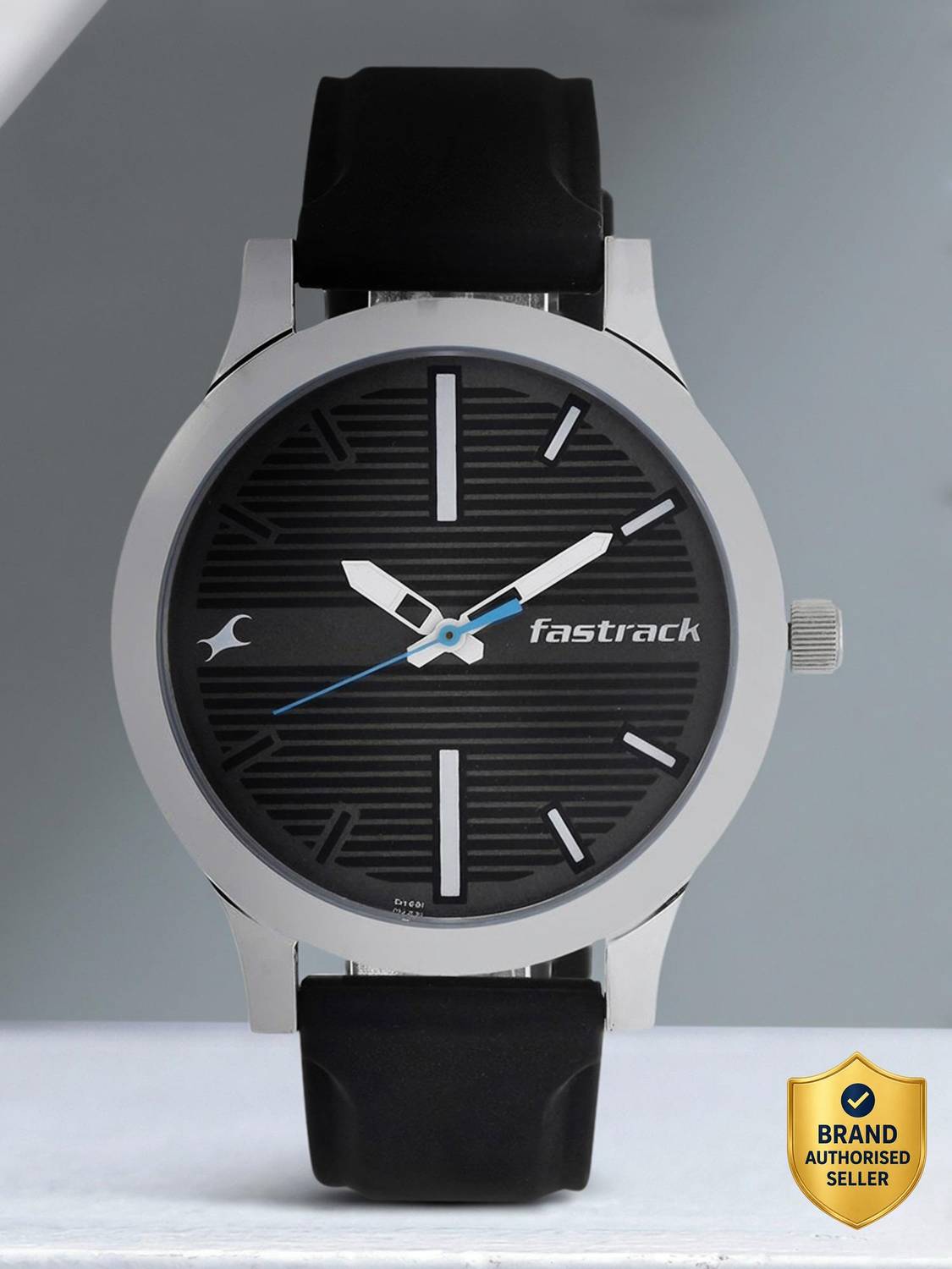 Fastrack NP38051SP01 Fastrack Fundamentals Grey Dial Black Silicone Strap Analog Watch  - For Men price history chart and lowest price