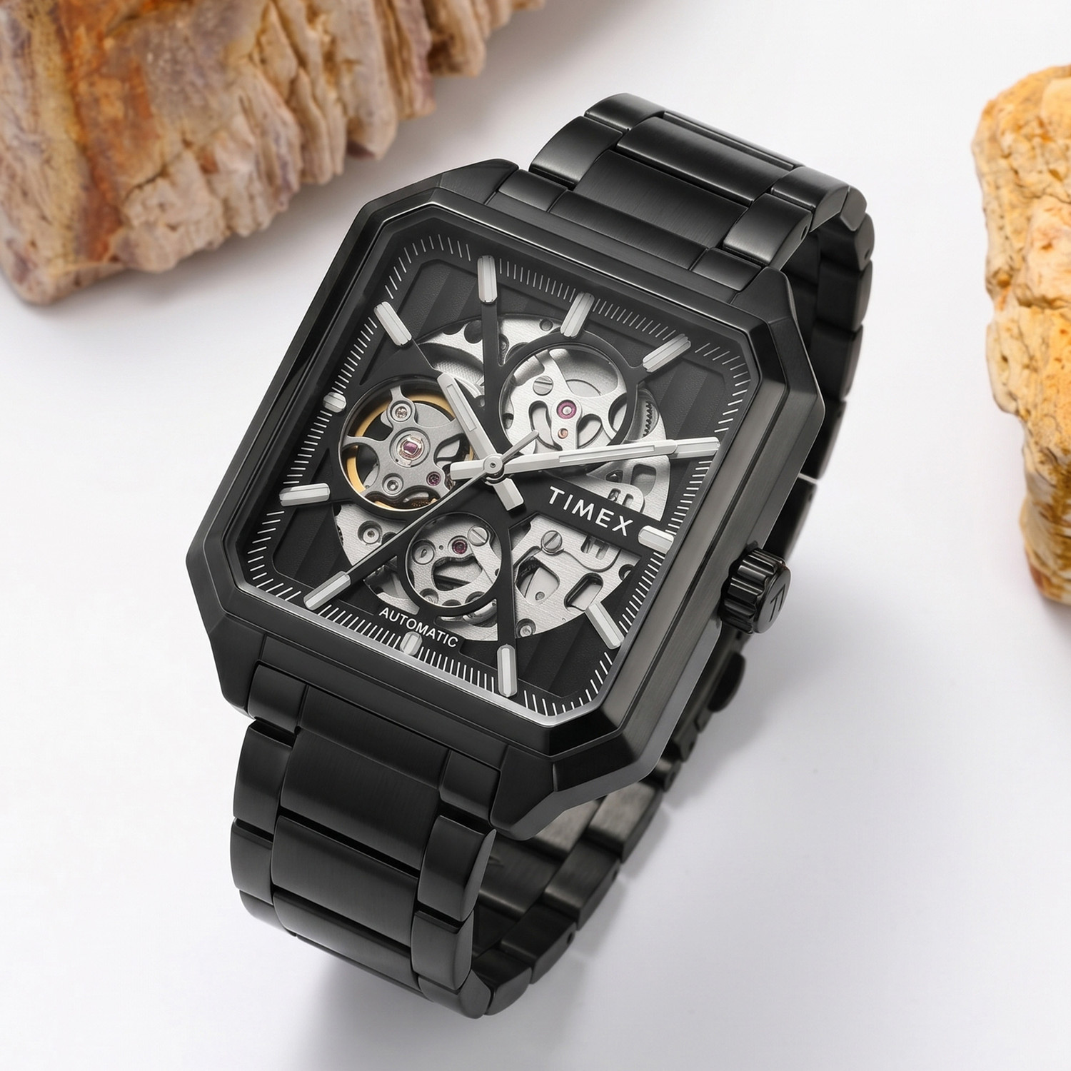 Image of TIMEX Automatic, Black Dial Analog Watch - For Men TWEG289SMU05
