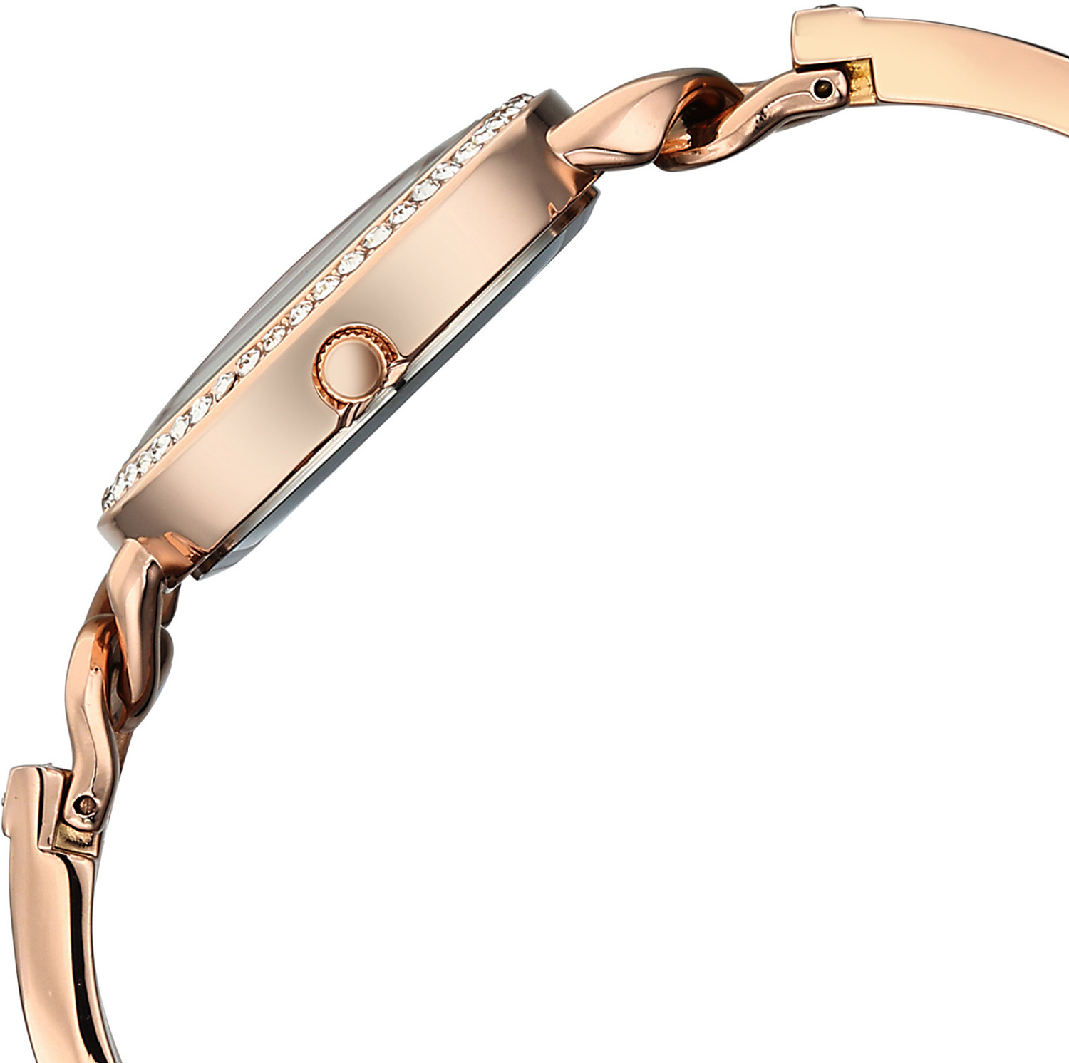Image of Fastrack Vyb Mirage Fastrack Vyb Mirage Quartz Burgundy Dial Rose Gold Alloy Strap Analog Watch - For Women