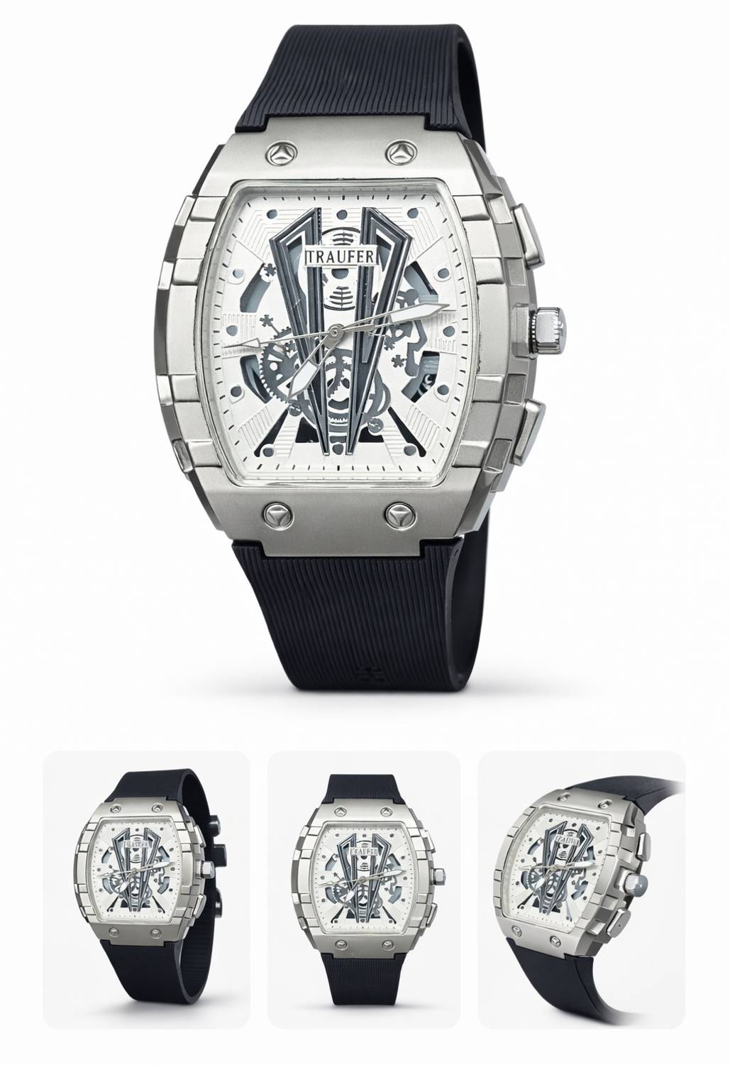 Genex Traffuer Silver Men's Watch - Image 3