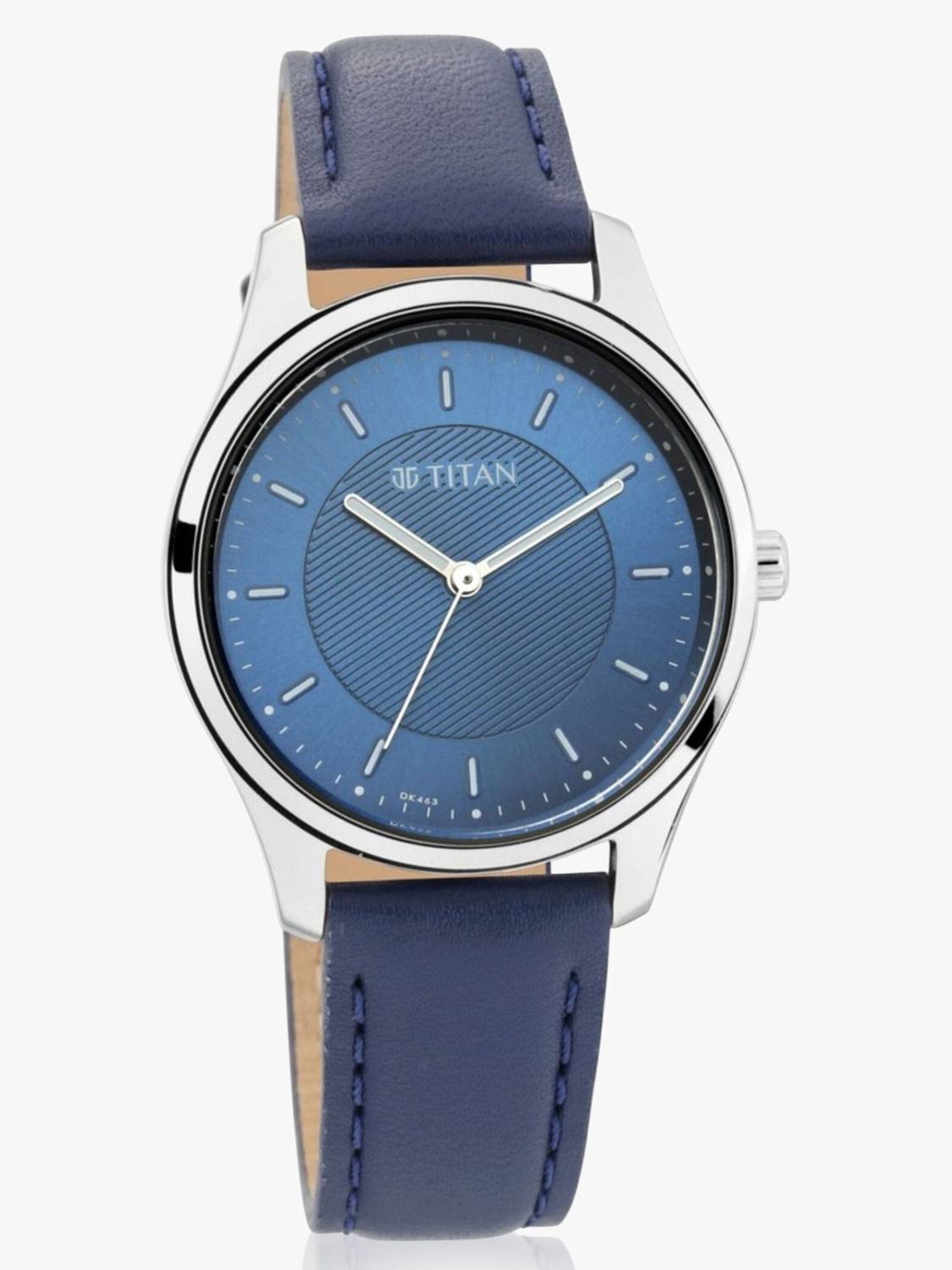 Titan Workwear Royal Blue Dial Dark Blue LeatherStrap Analog Watch - Image 3