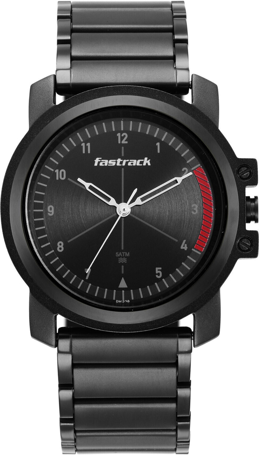 Image of Fastrack Fastrack Stunners Black Dial Black Metal Strap Analog Watch - For Men