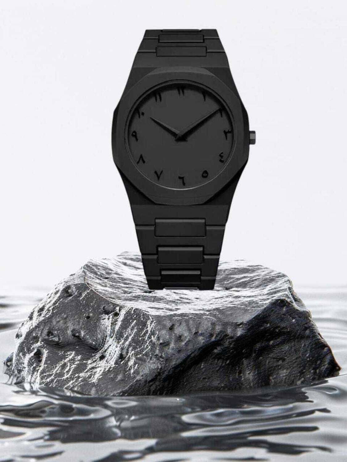 AURAWATCH Elegant Black Analog Watch with Silver Hands & Arabic Digit Display AURA Analog Watch  - For Men
