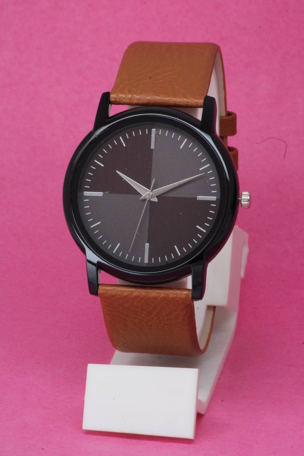 BHAKTVATSAL New Ethnic Solid Dial Attractive Fancy Leather Belt New Ethnic Solid Dial Attractive Fancy Leather Belt Analog Watch - For Men