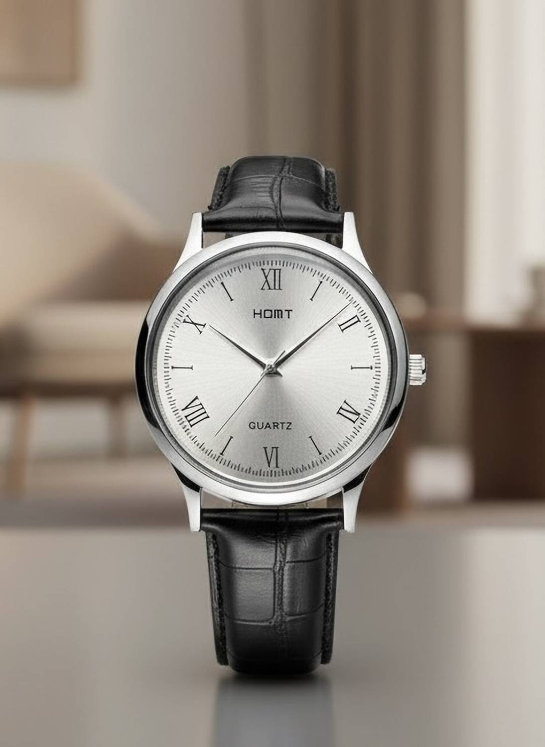 homt Silver Dial Analog Watch for Men T0043SL01 38mm - Image 1