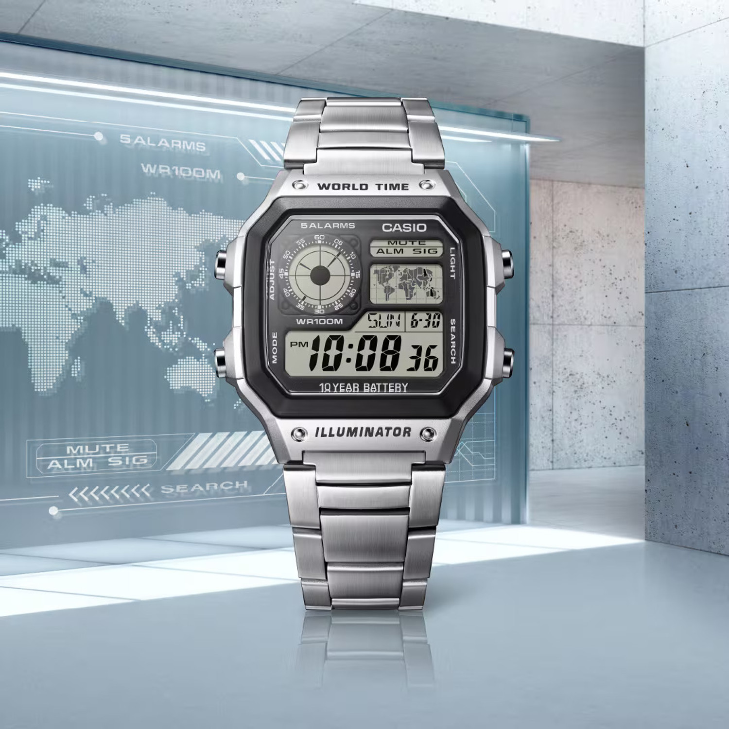 Image of zent Premium world time Digital Watch - For Men