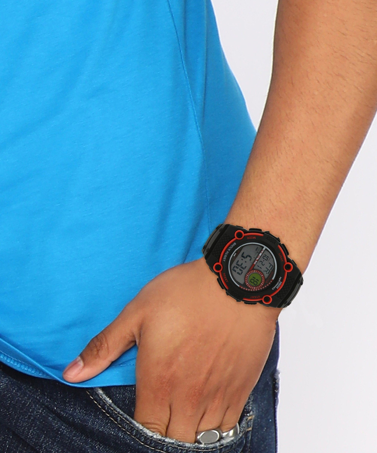 Image of SONATA NP77004PP02 SF ECONOMY Digital Watch - For Men