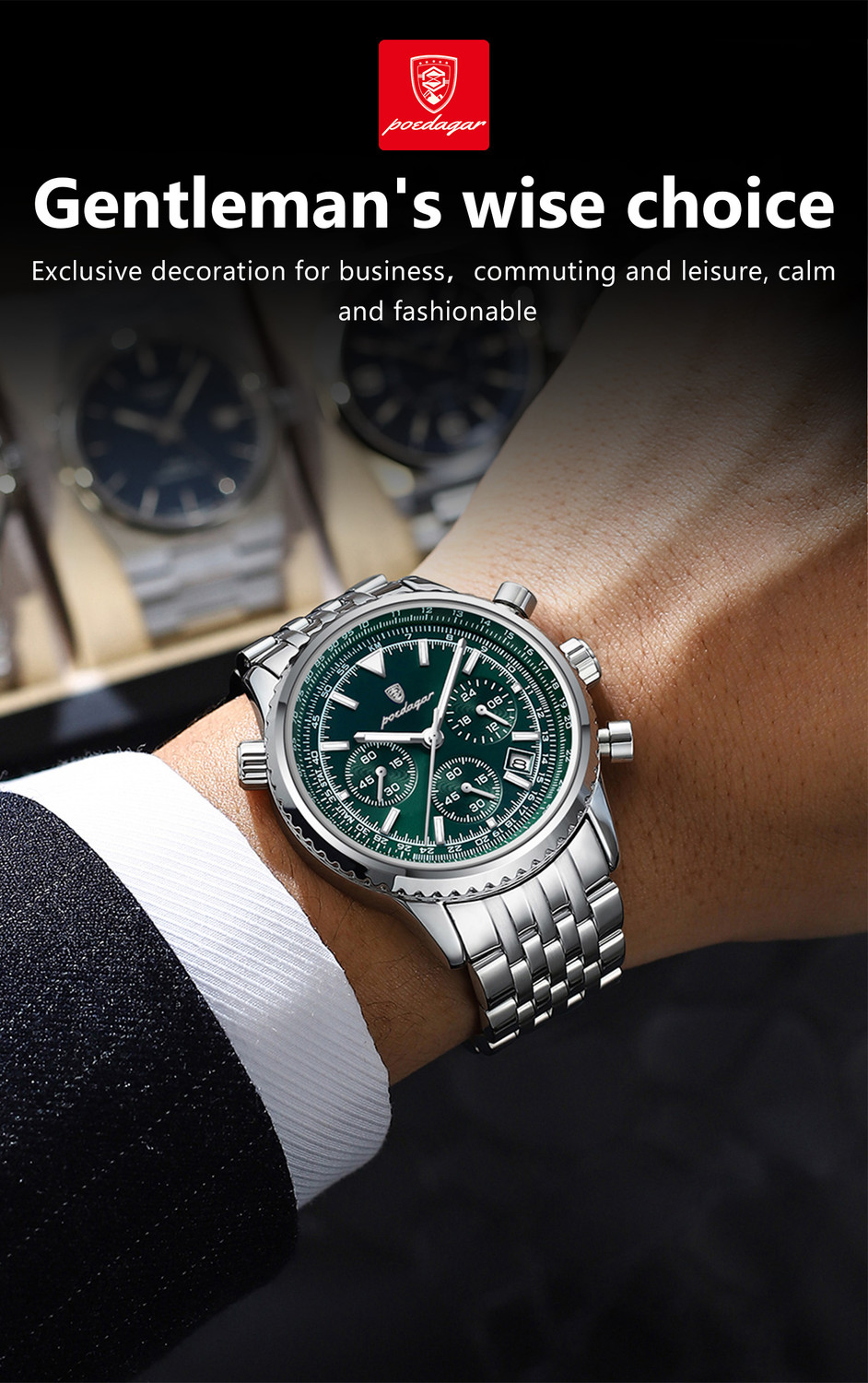 Image of POEDAGAR PD960G-A Analog Watch - For Men