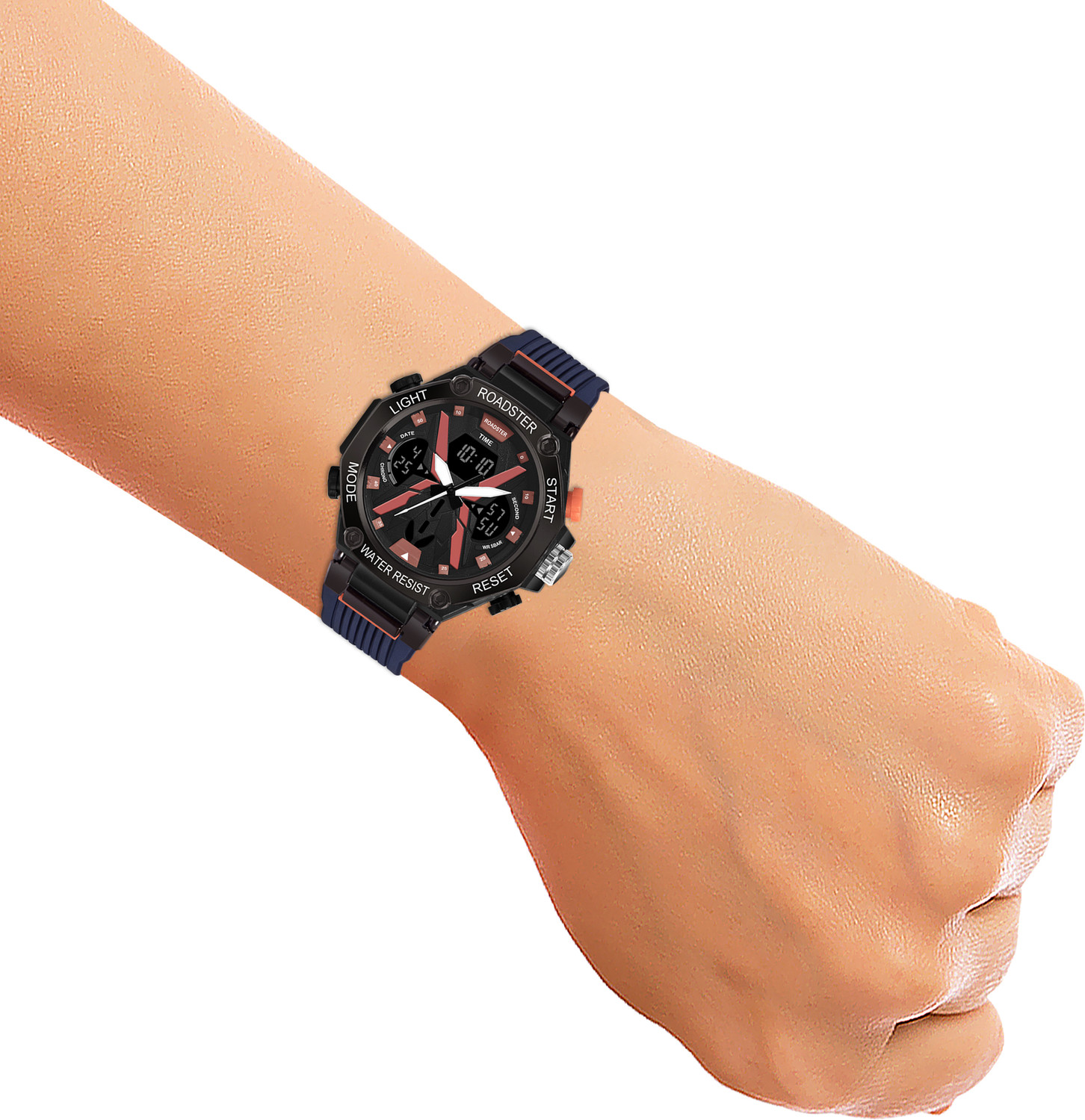 Image of Roadster Waterproof Multi-Functional Wrist Analog-Digital Watch - For Men