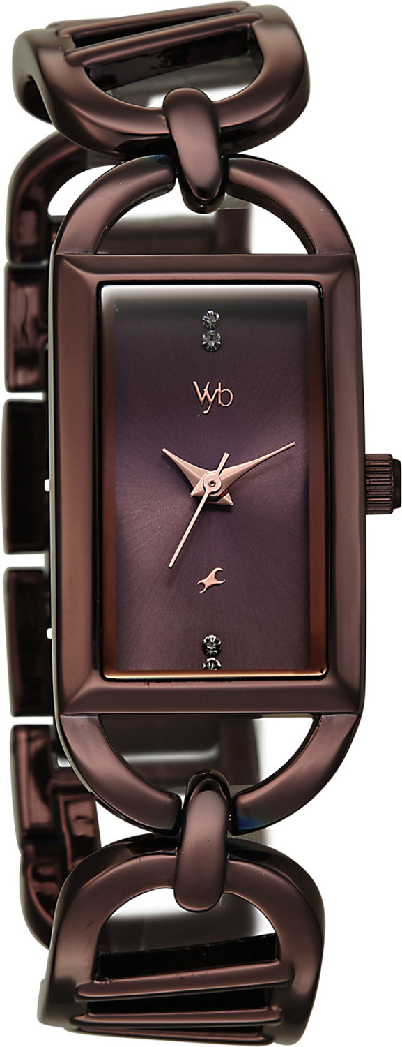 Image of Fastrack Fastrack Vyb Striker Vyb Striker Quartz Chocolate Brown Dial Chocolate Brown Alloy Strap Analog Watch - For Women