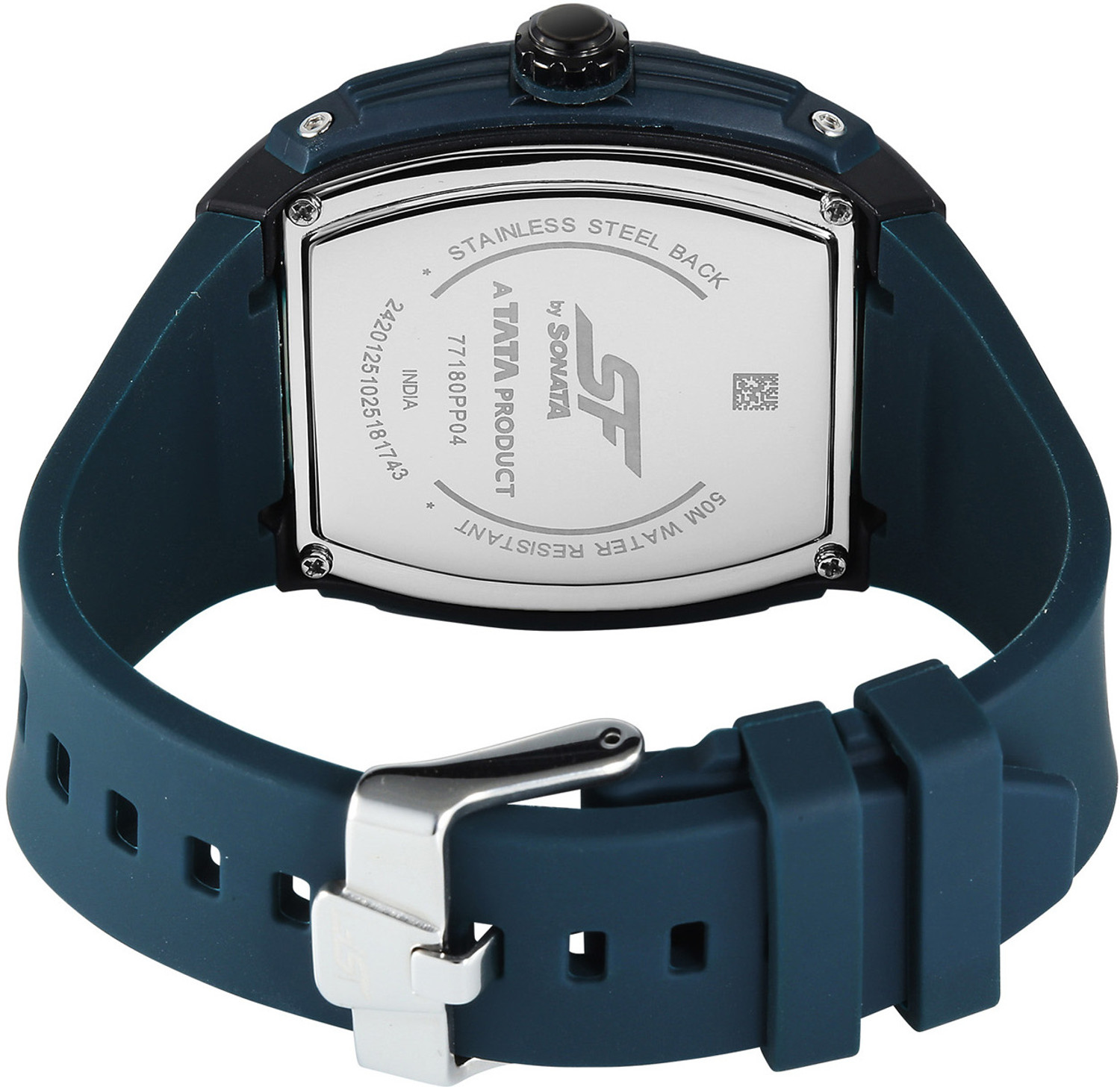 Image of SONATA SF Maiden Voyage SF Maiden Voyage Multifunction Blue Dial Blue Silicon Strap Analog Watch - For Men