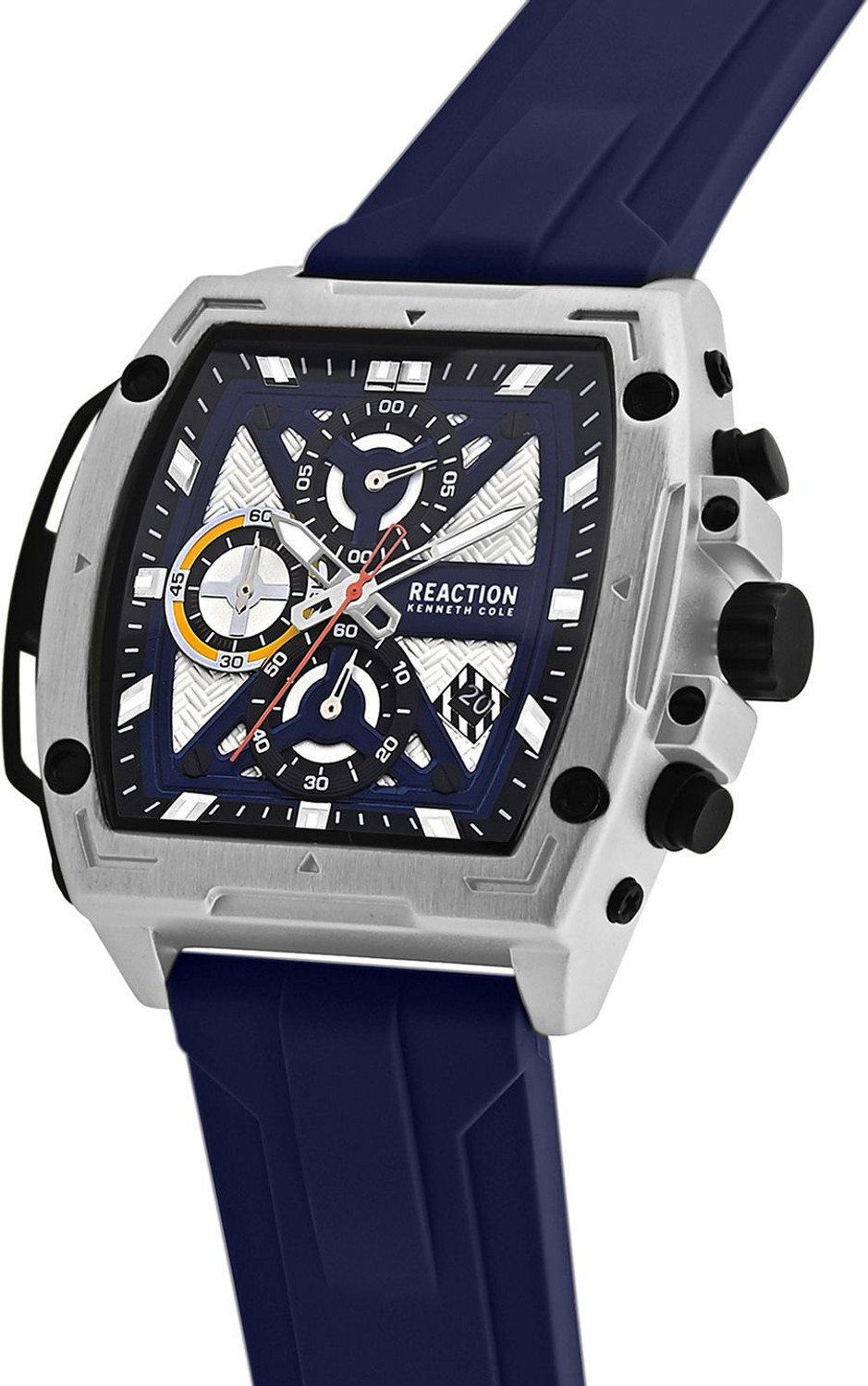 Image of Kenneth Cole Reaction Chronograph Blue Dial Watch For Men's -KRWGO0071201 Analog Watch - For Men