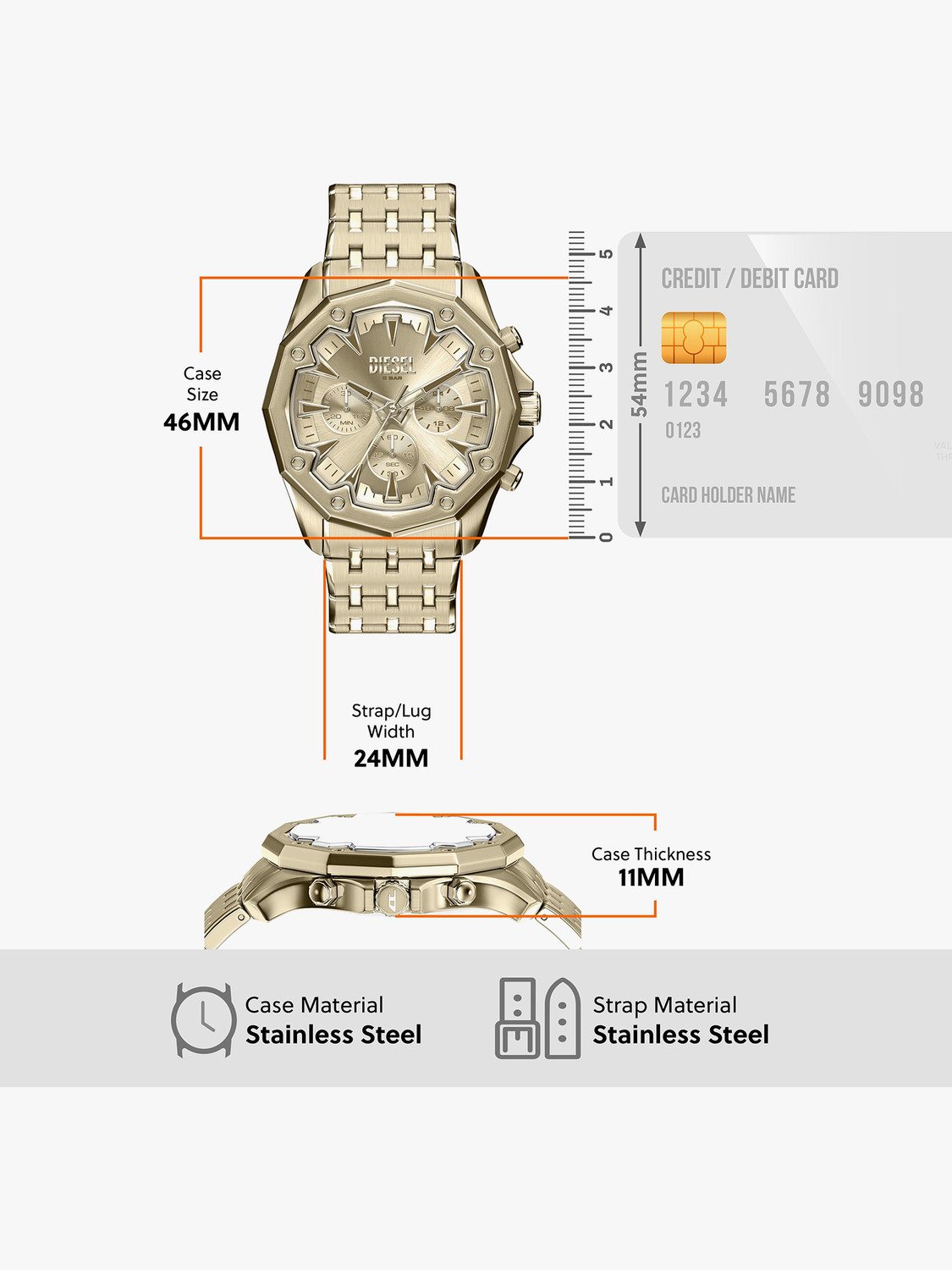 Image of DIESEL Stinger Stinger Analog Watch - For Men