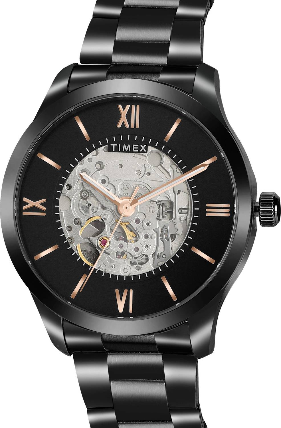 TIMEX Automatic Black Dial Analog Watch - Men - Image 5