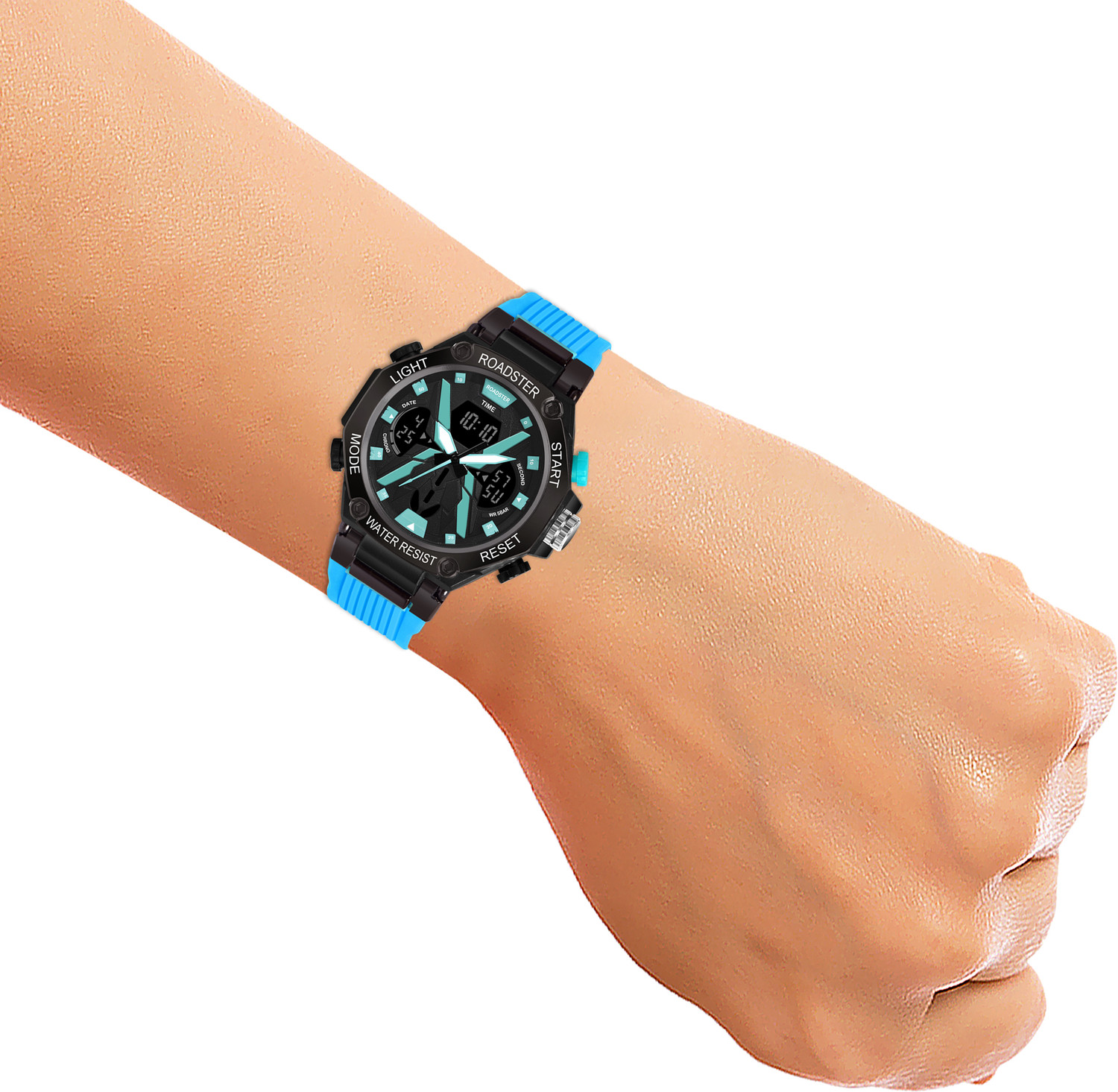 Image of Roadster Waterproof Multi-Functional Wrist Analog-Digital Watch - For Men