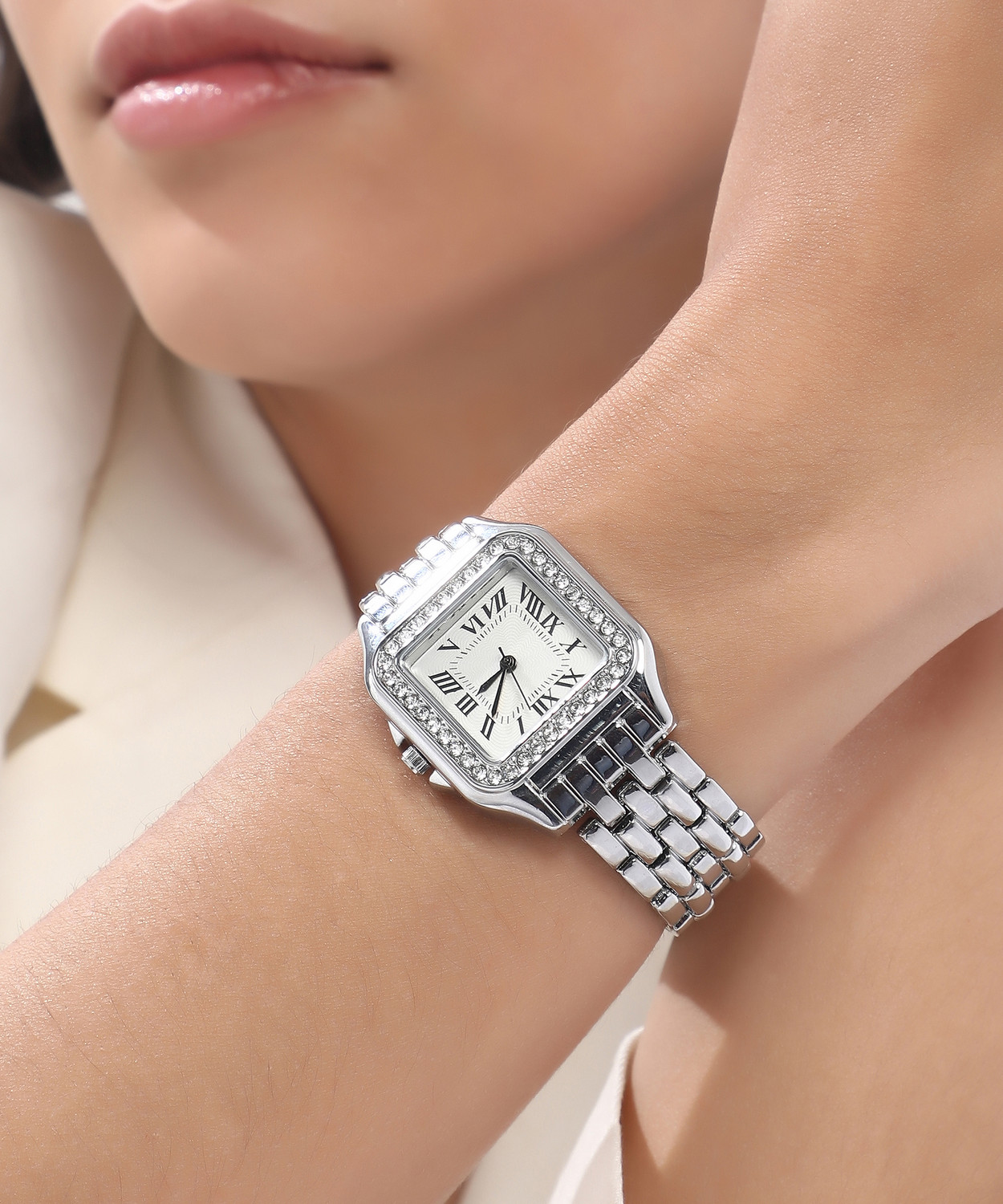 Image of Haute Sauce The Solene Square Watch Analog Watch - For Women