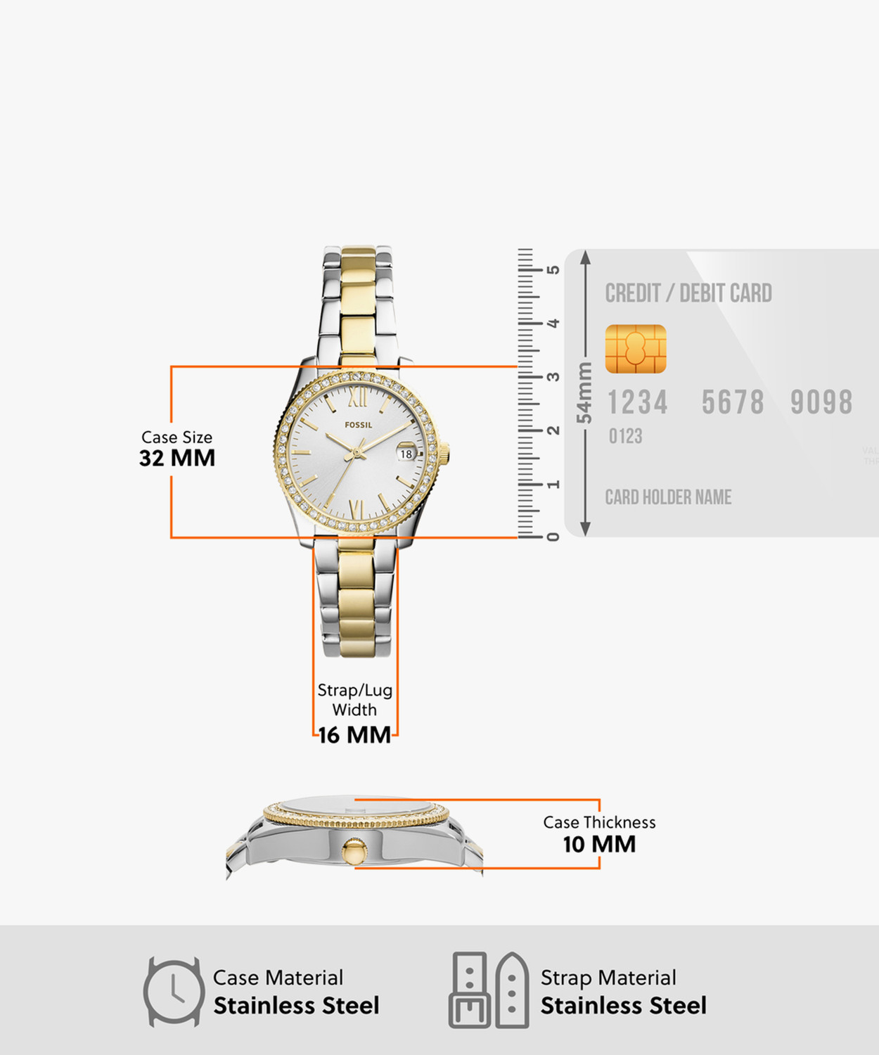 Image of FOSSIL Scarlette Mini Scarlette Mini Analog Watch - For Women